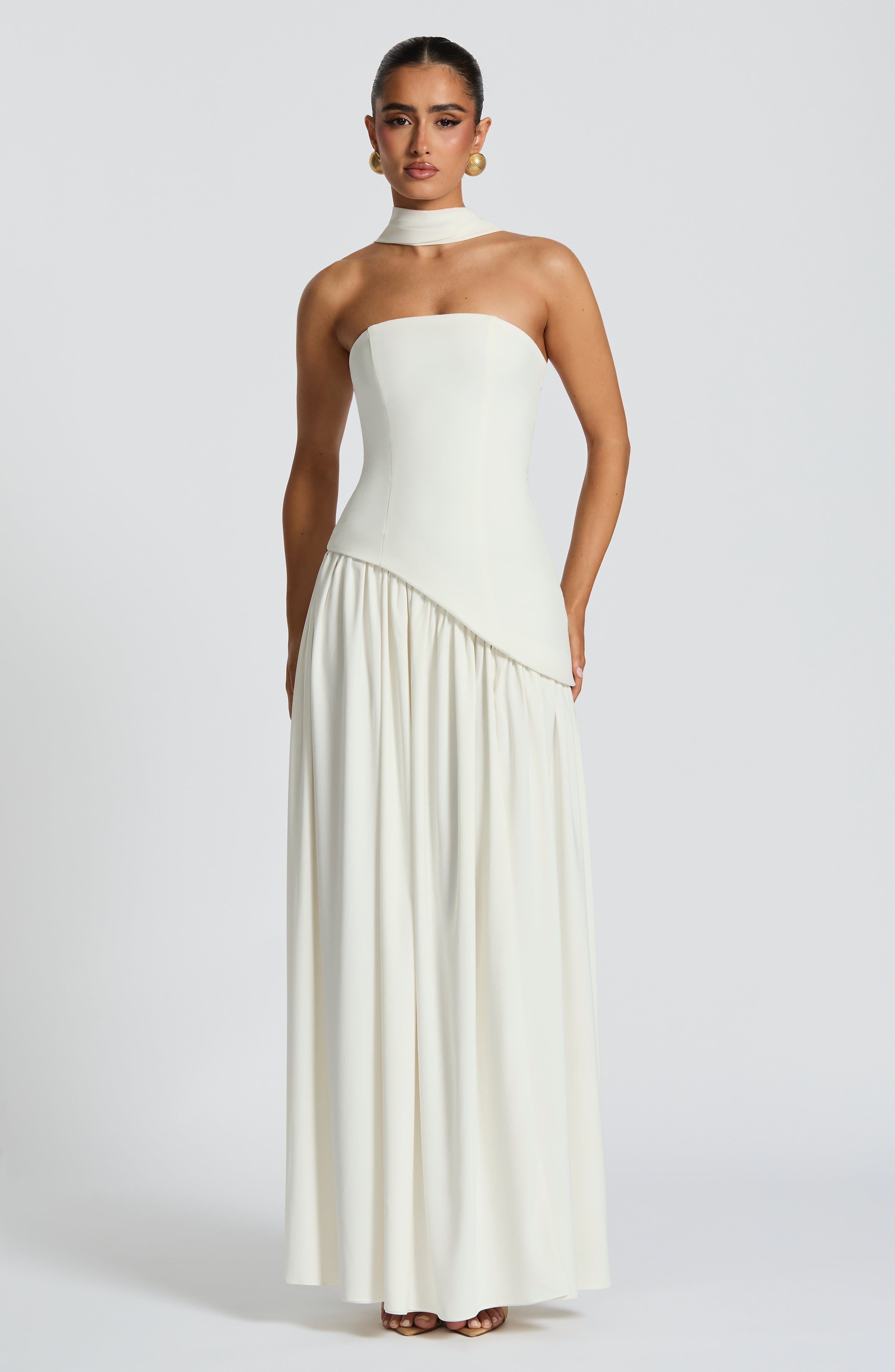 Maliyah Maxi Elbise – Fildişi