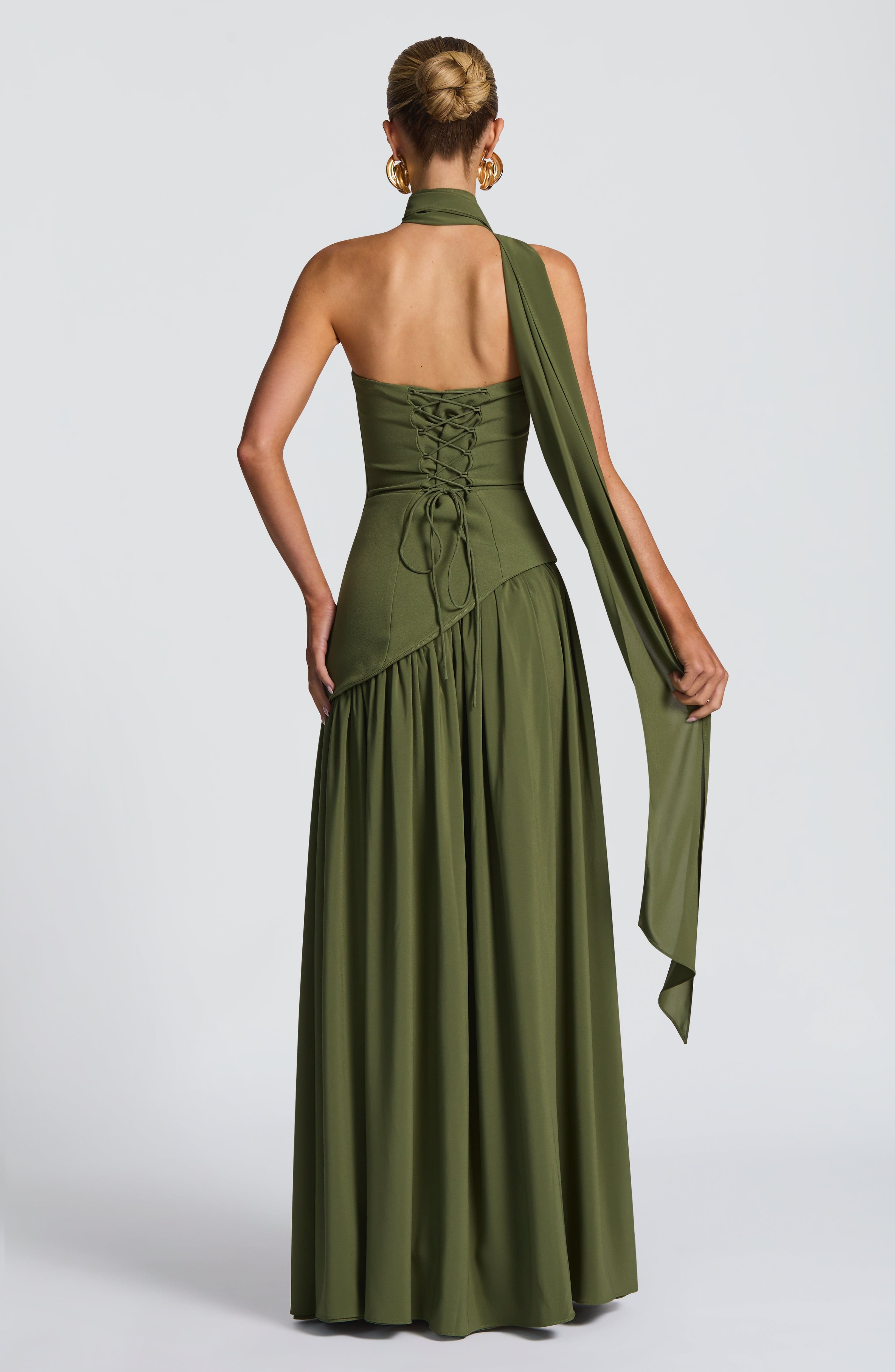 Maliyah Haki Maxi Elbise
