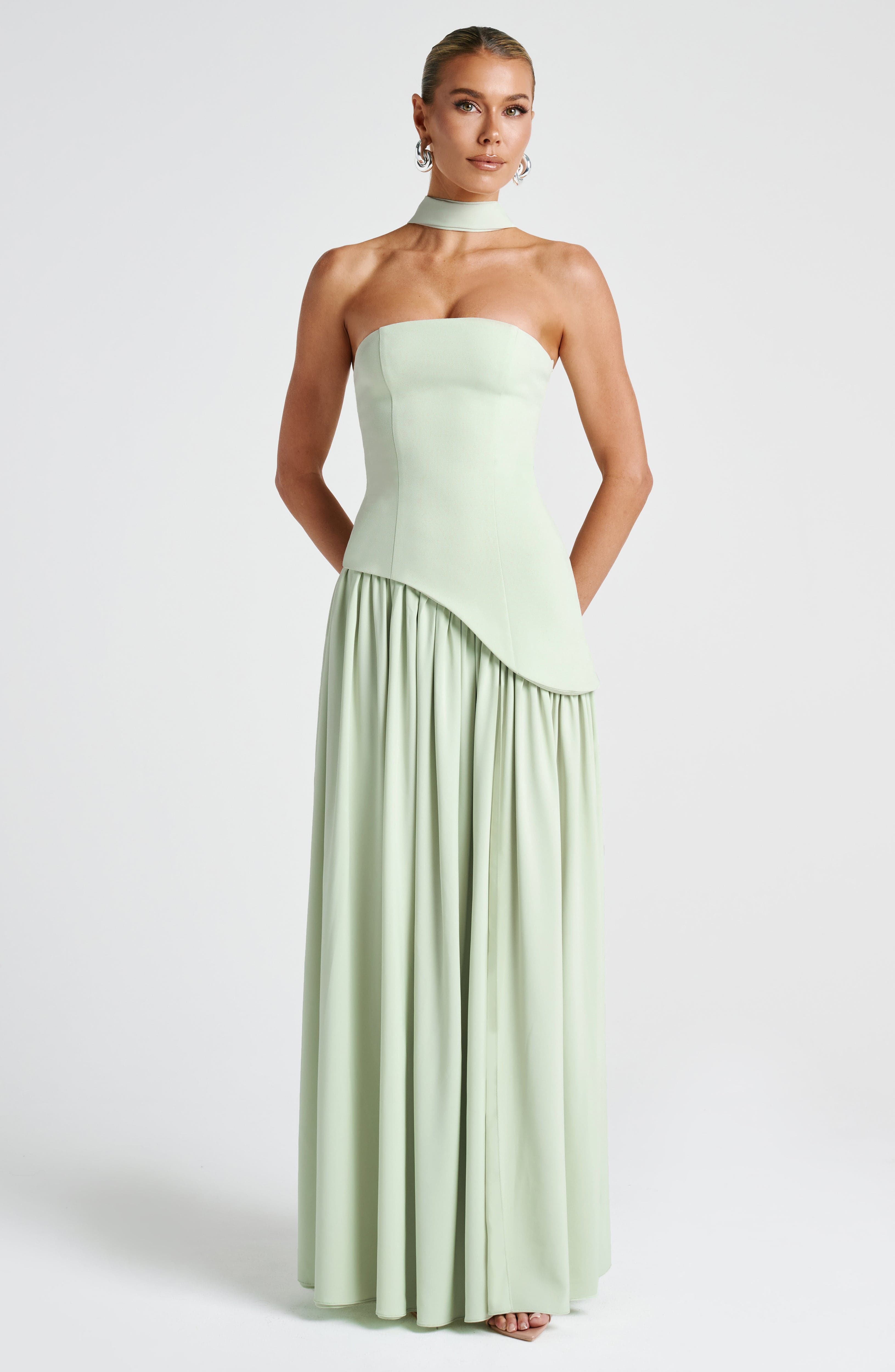 Maliyah Maxi Elbise – Mint Yeşili