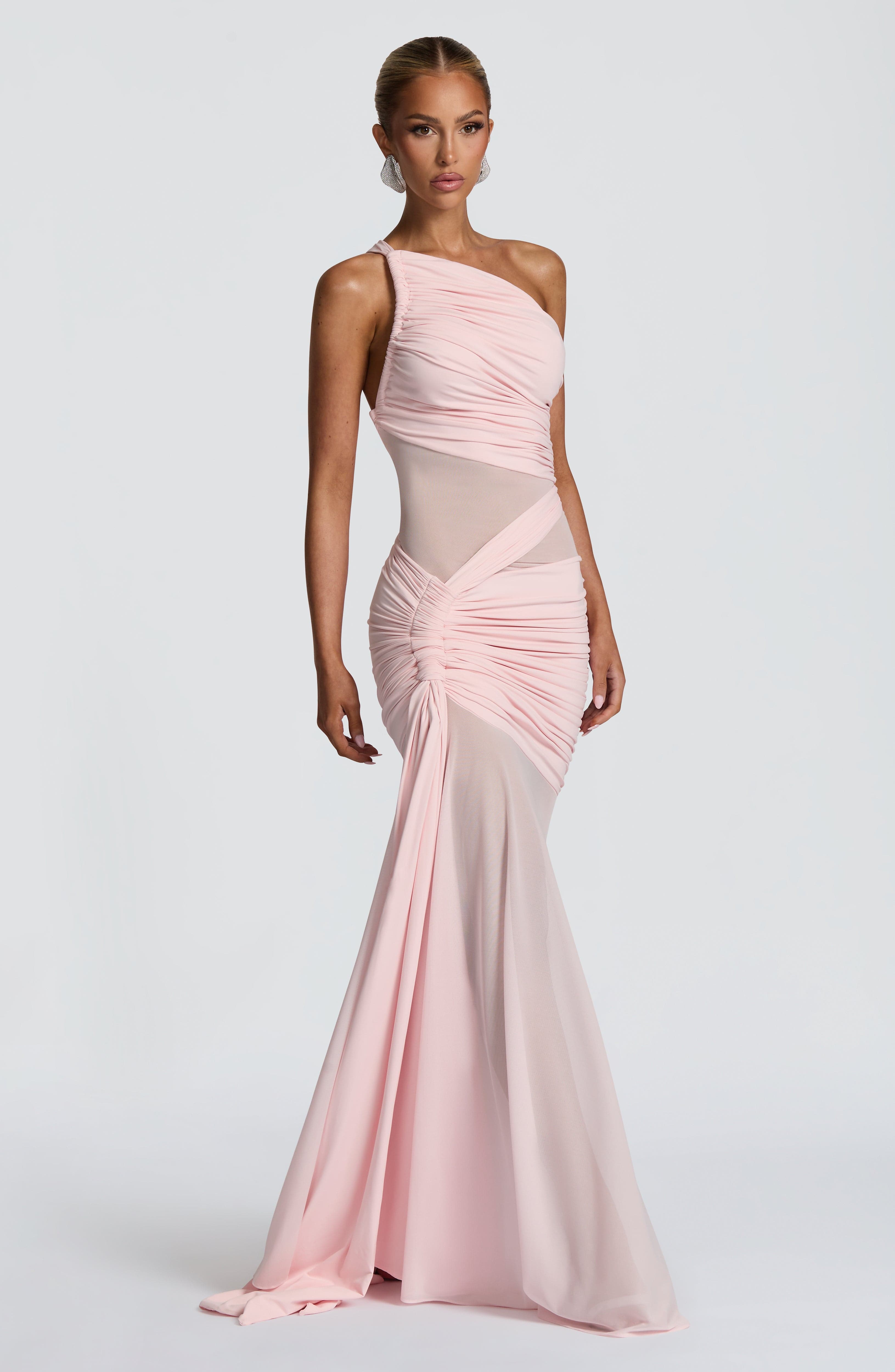 Marianne Pembe Maxi Elbise