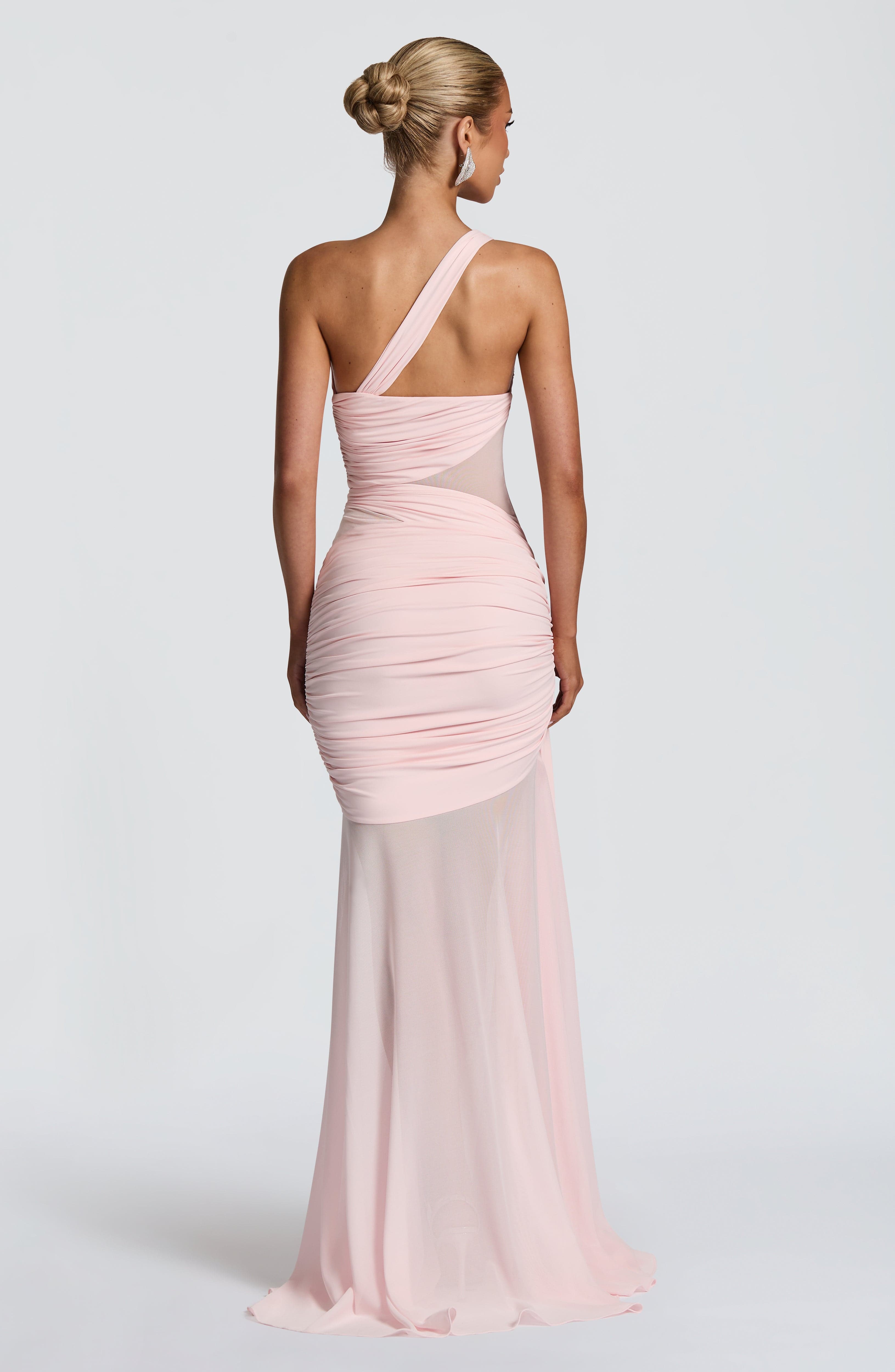 Marianne Pembe Maxi Elbise