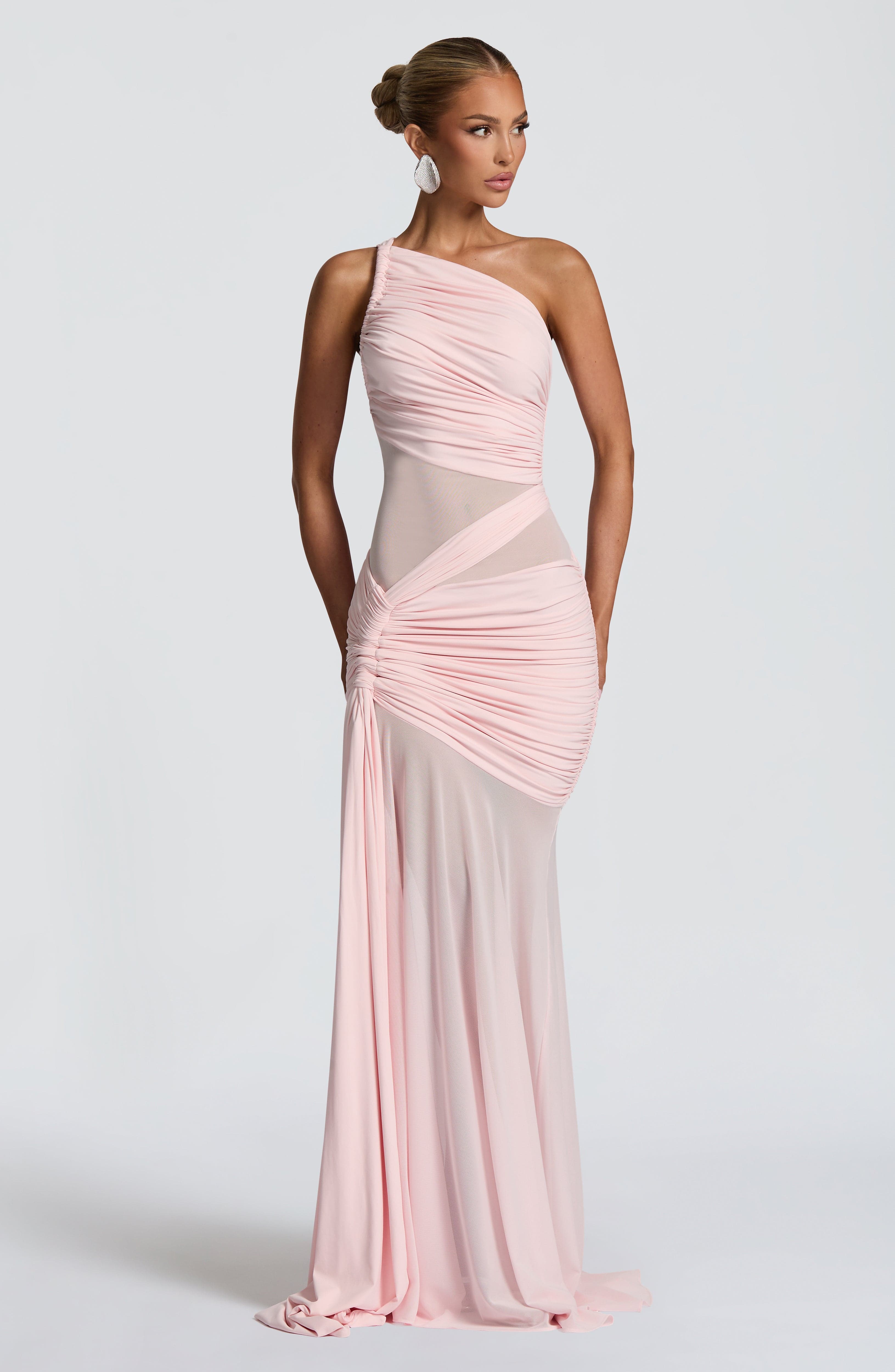 Marianne Pembe Maxi Elbise