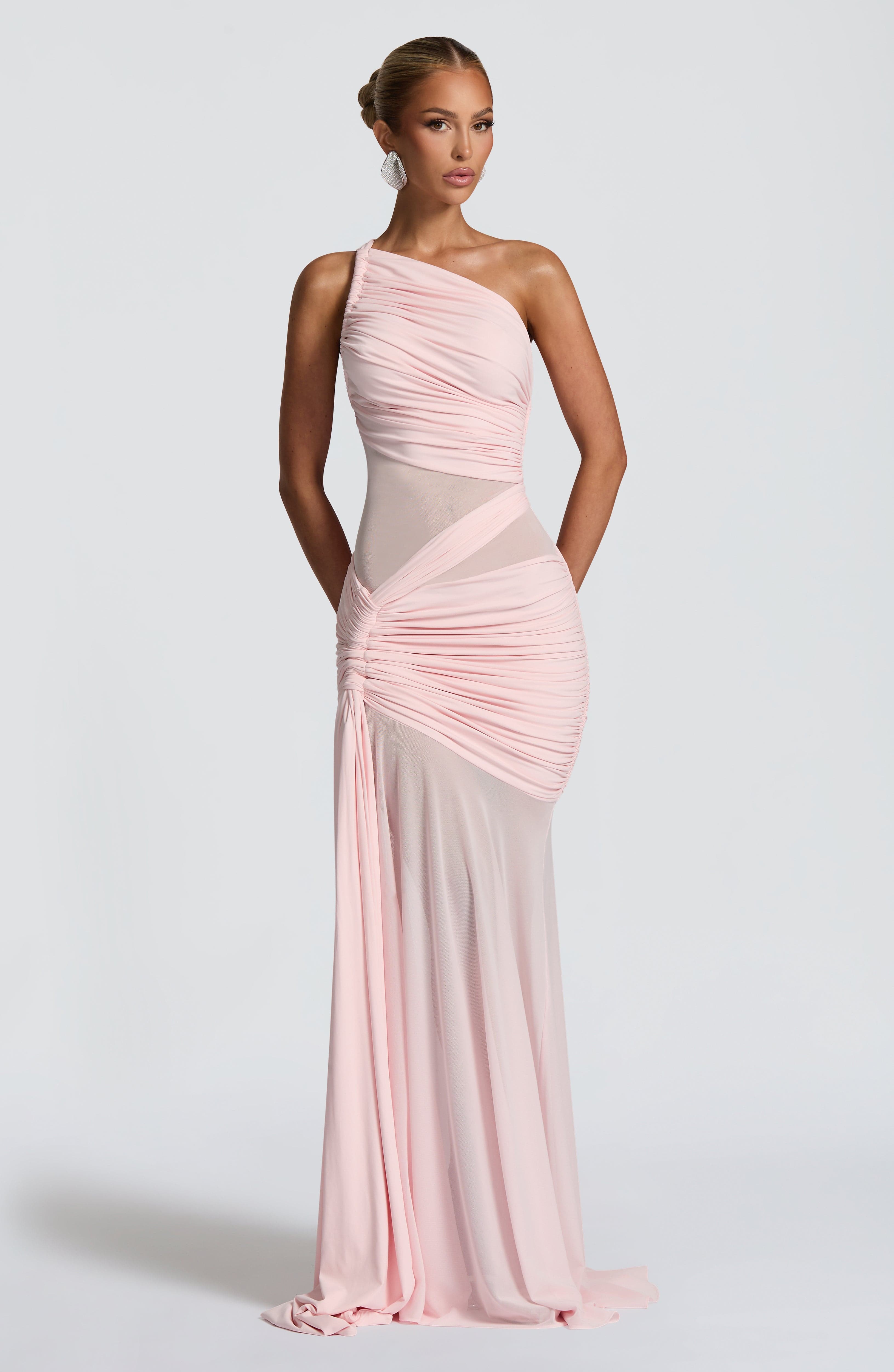 Marianne Pembe Maxi Elbise