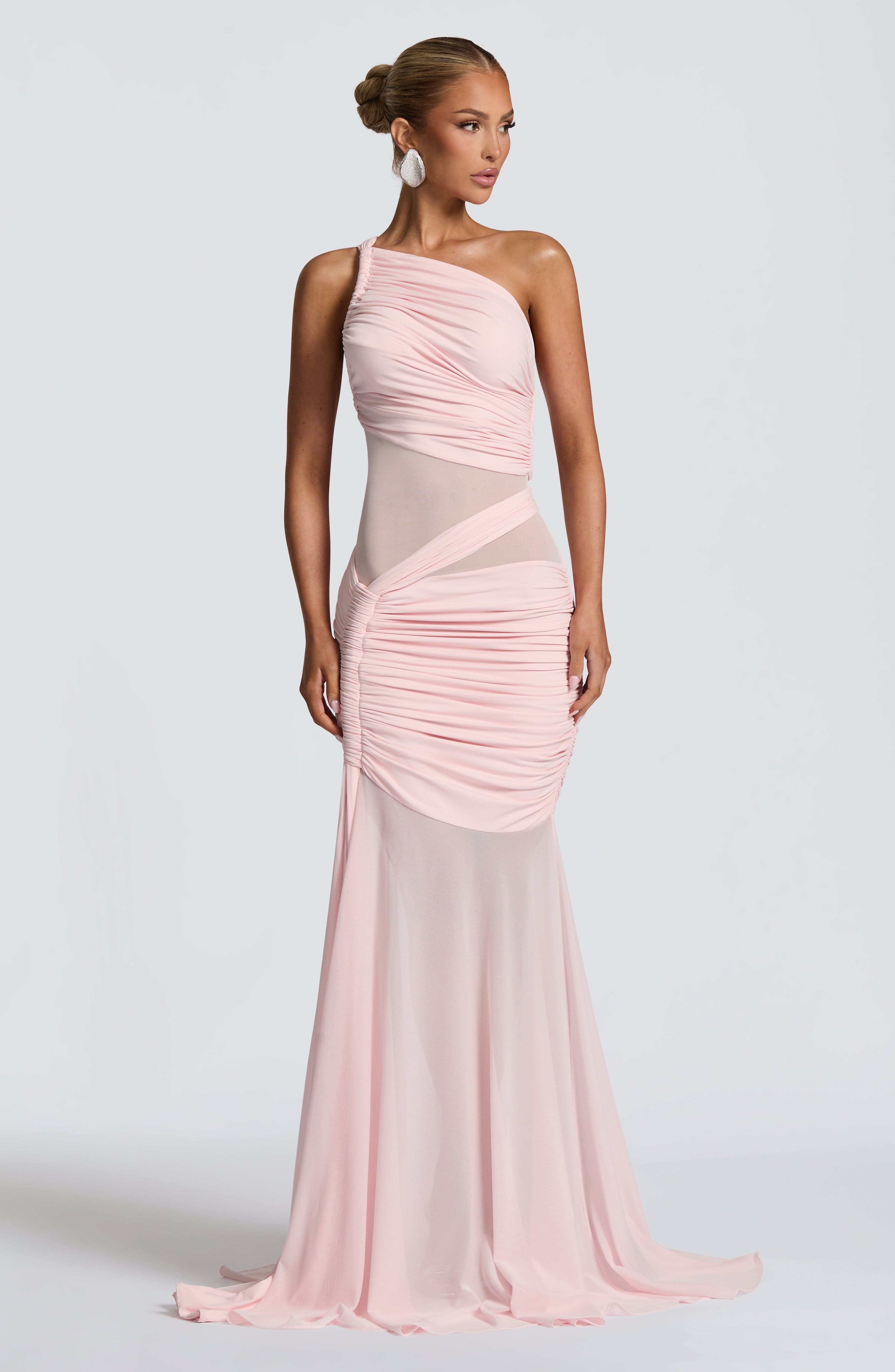 Marianne Pembe Maxi Elbise