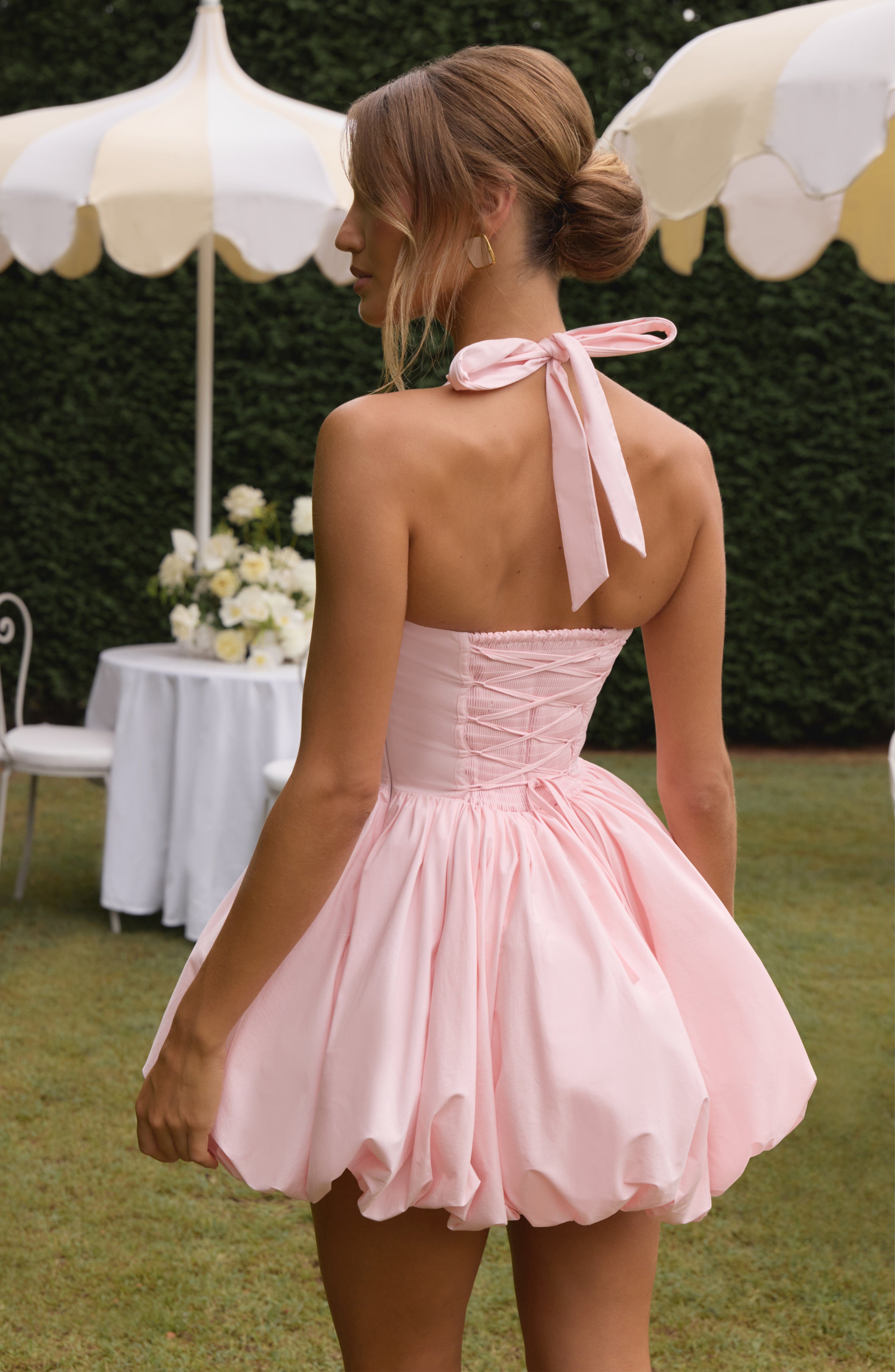 Maricia Pembe Mini Elbise