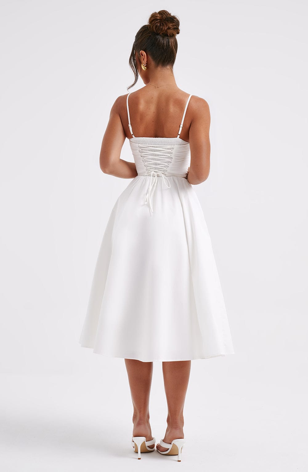 Mariella Midi Krem Elbise