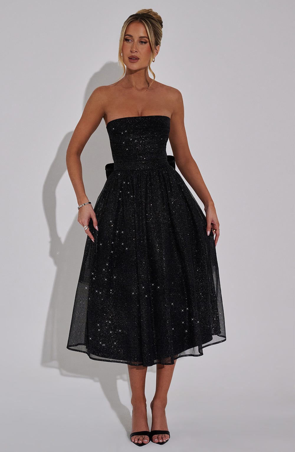 Marissa Midi Siyah Elbise