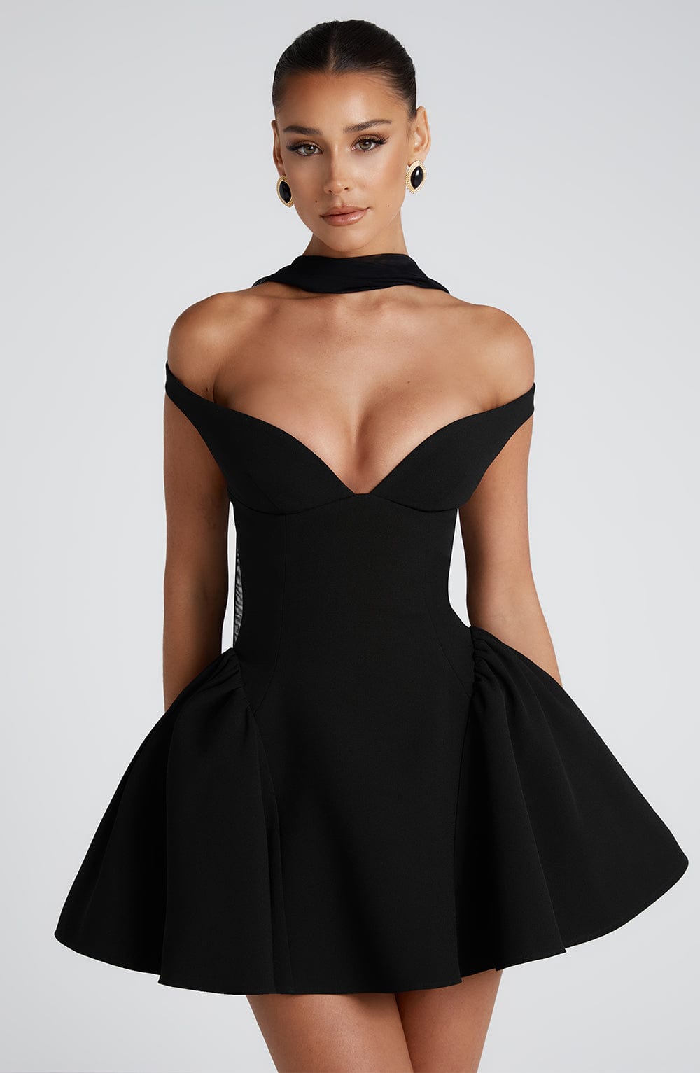 Marla Mini Siyah Elbise