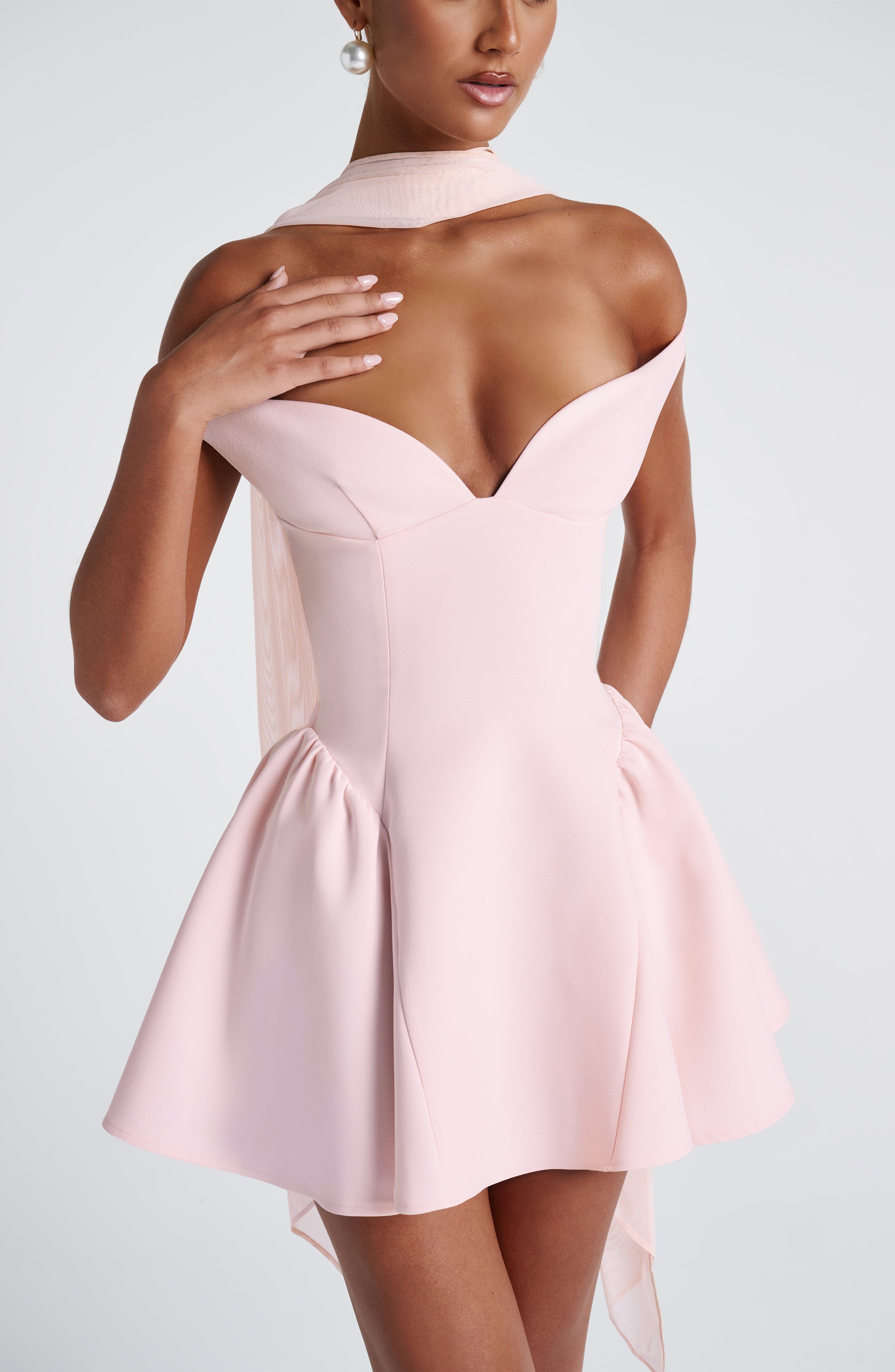 Marla Pembe Mini Elbise