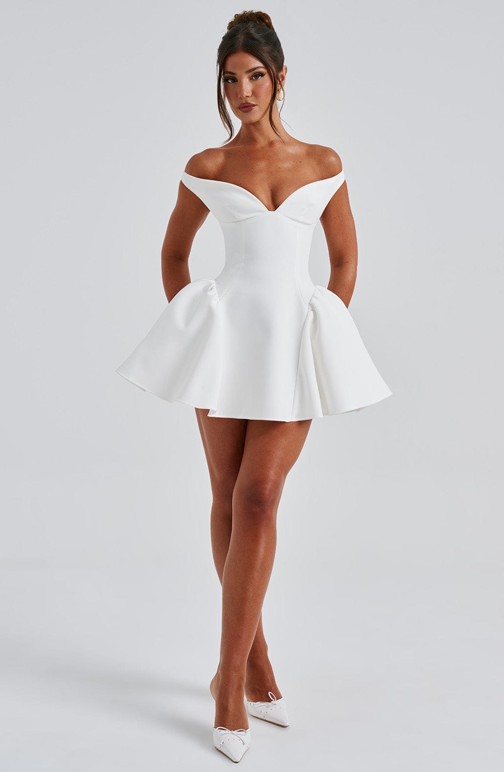 Marla Mini Krem Elbise