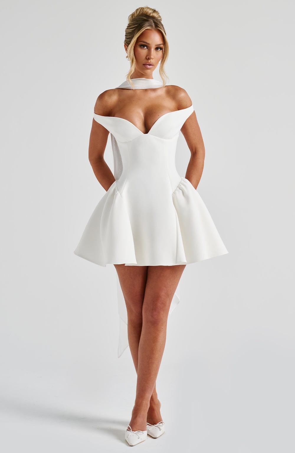 Marla Mini Krem Elbise