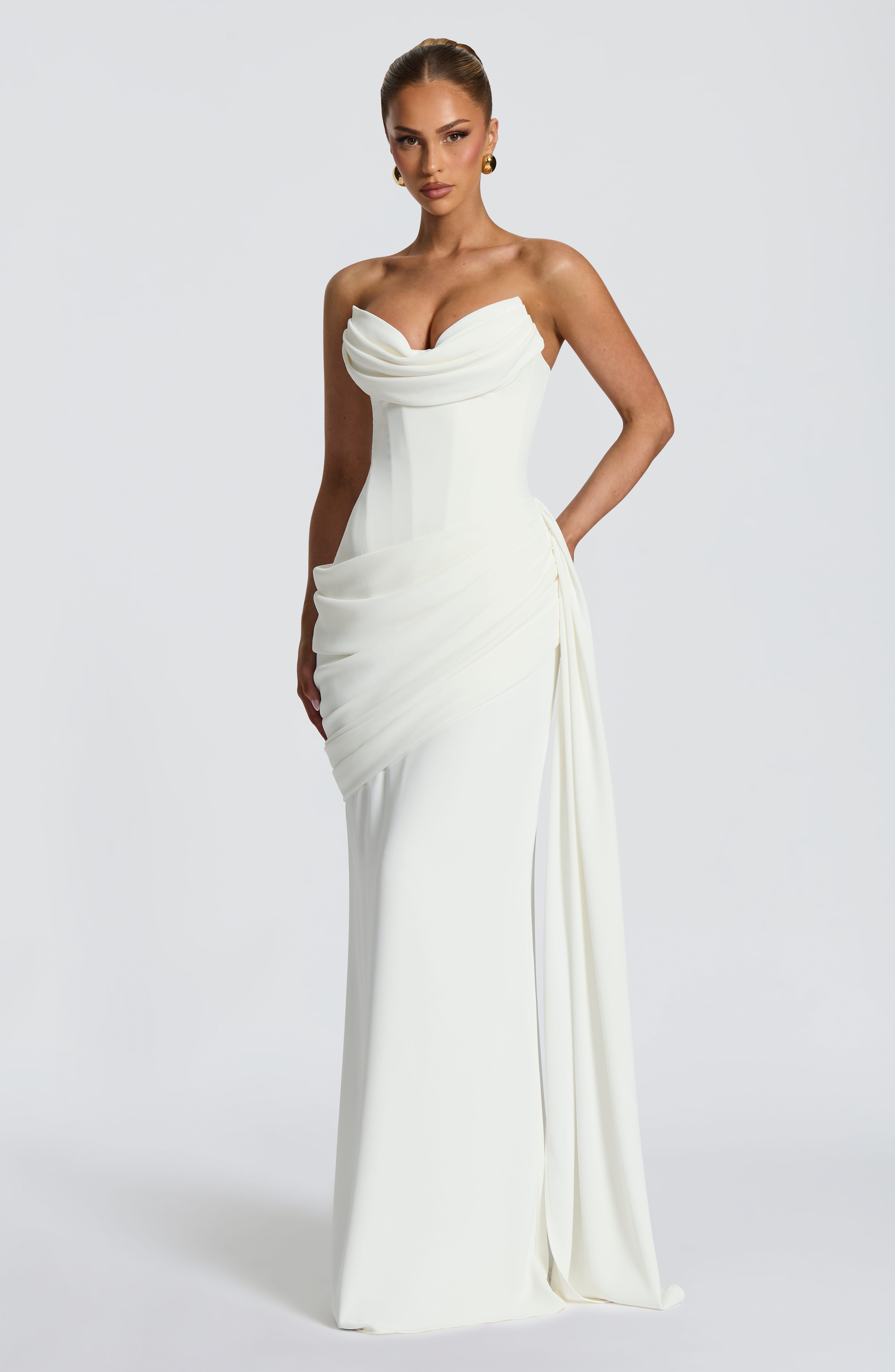 Matisse Maxi Krem Elbise