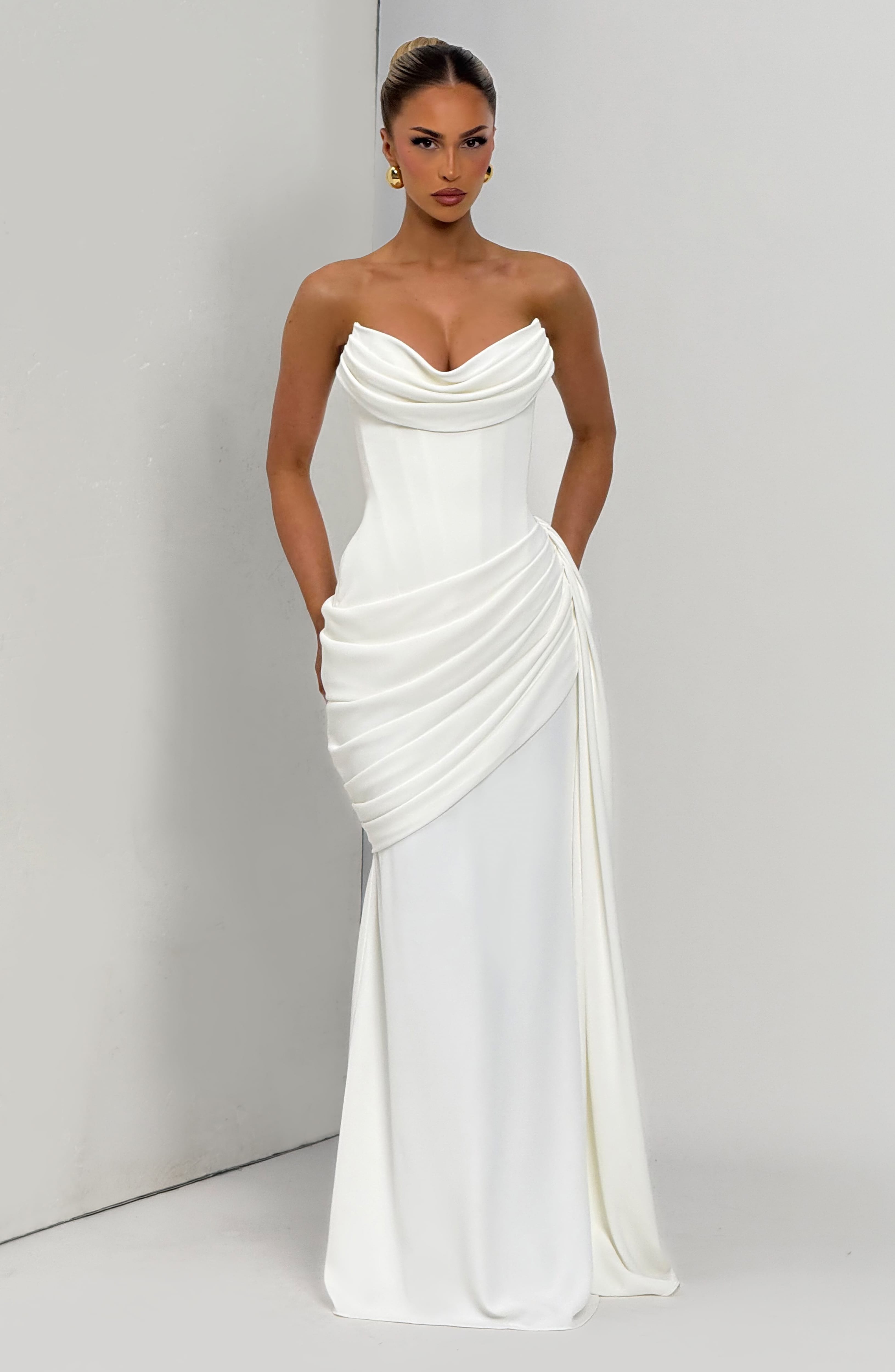 Matisse Maxi Krem Elbise