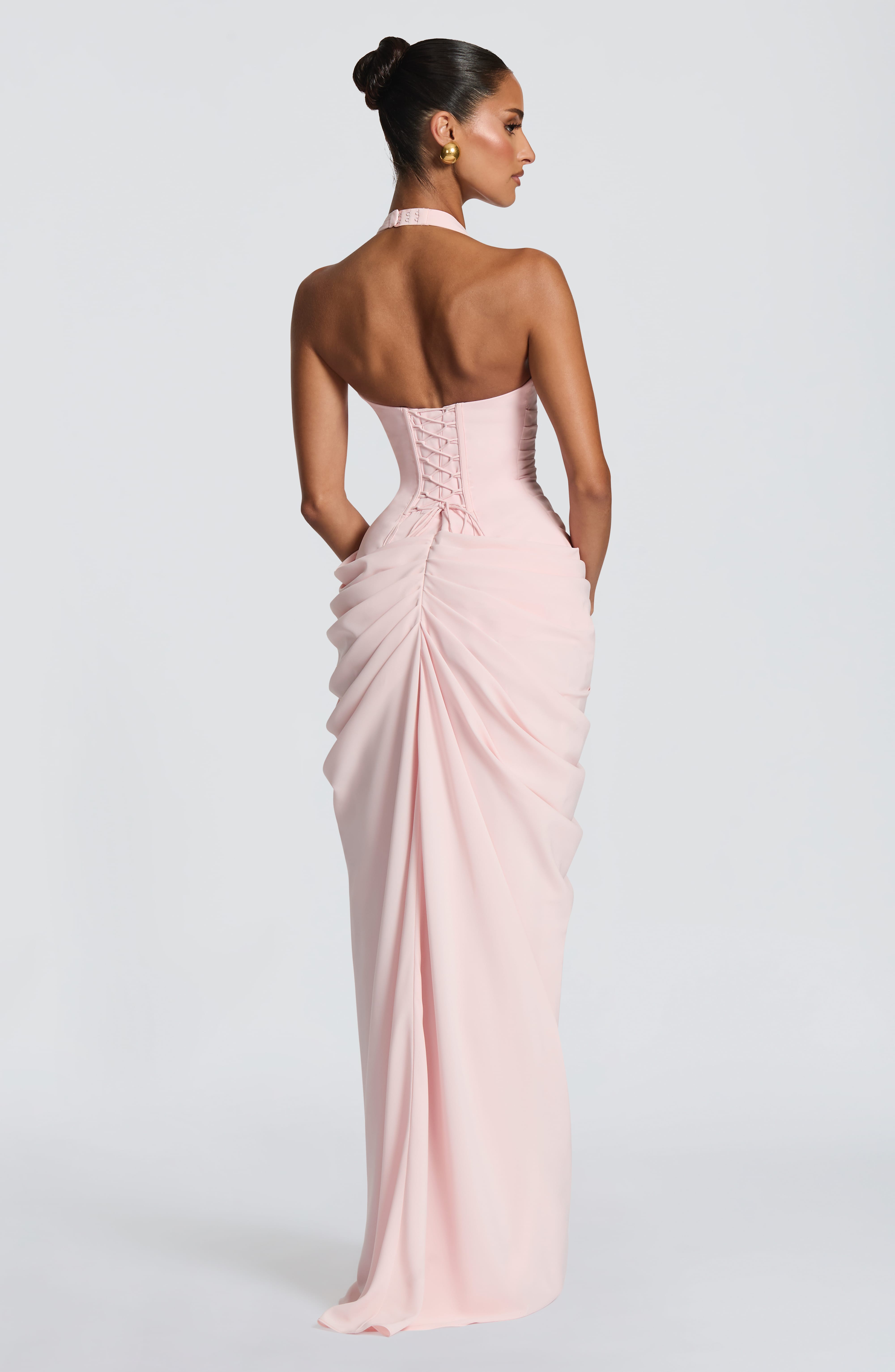 Minette Pembe Maxi Elbise