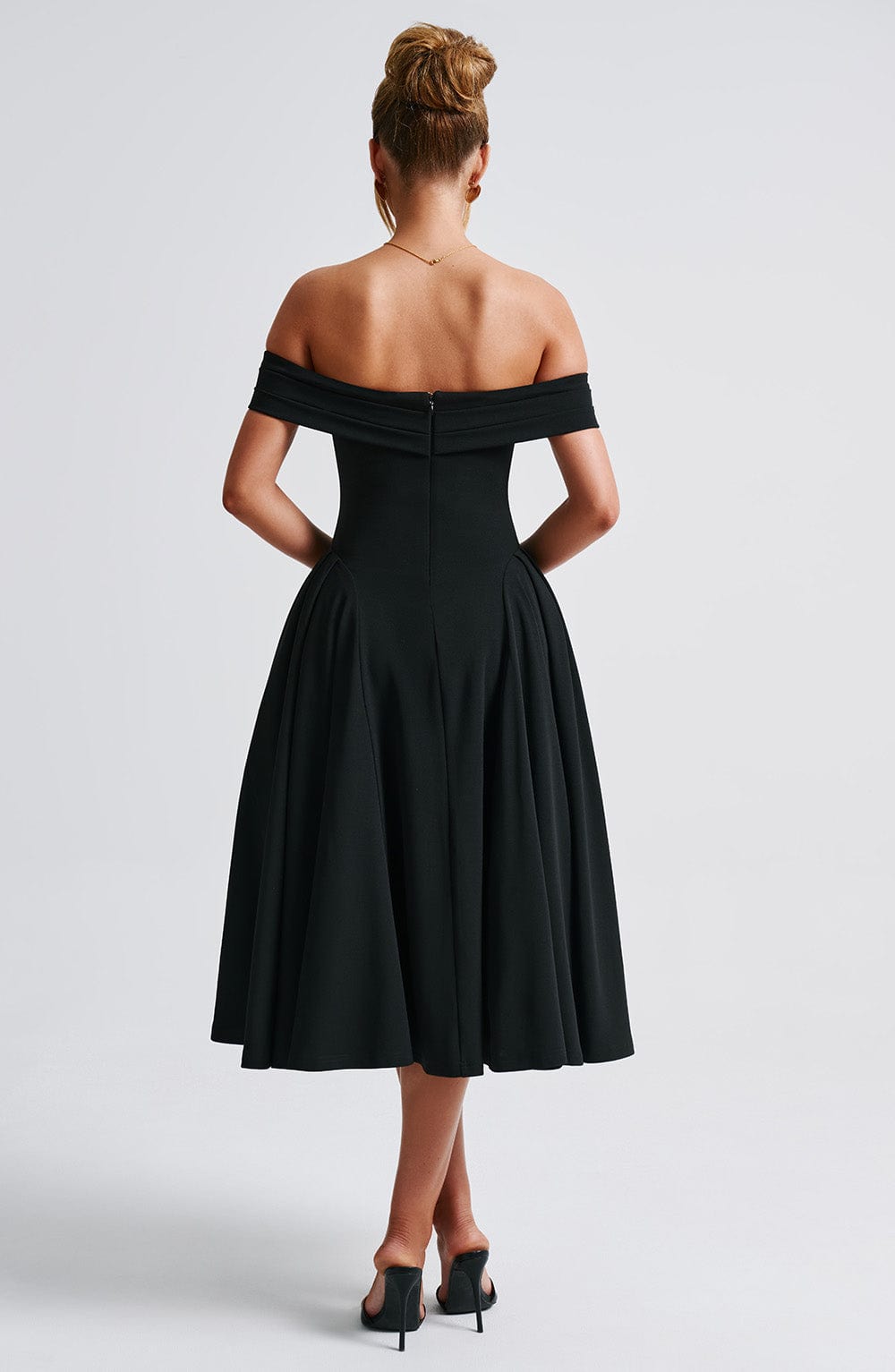 Miranda Midi Siyah Elbise