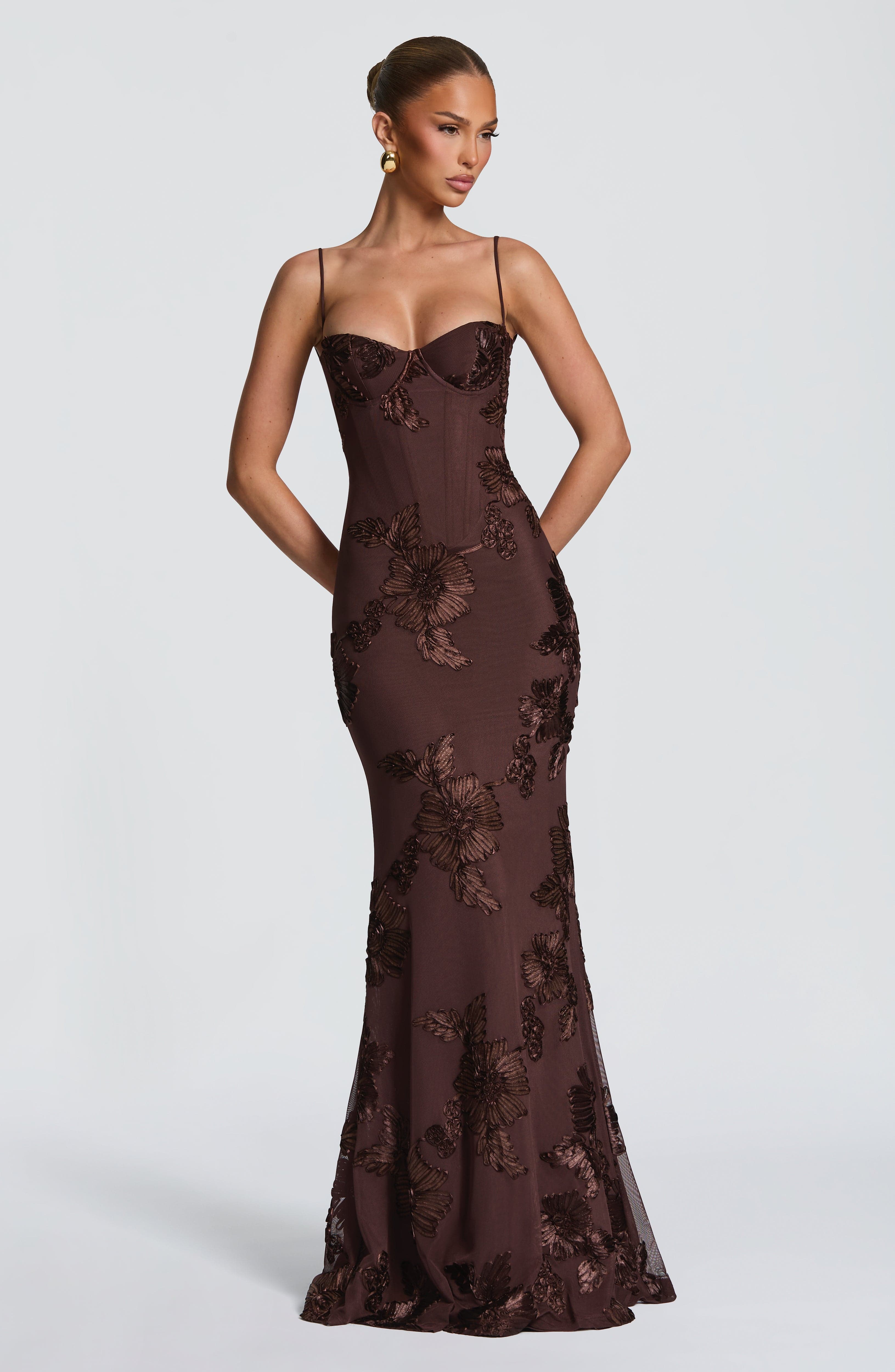 Nefertiti Maxi Erik Moru Elbise