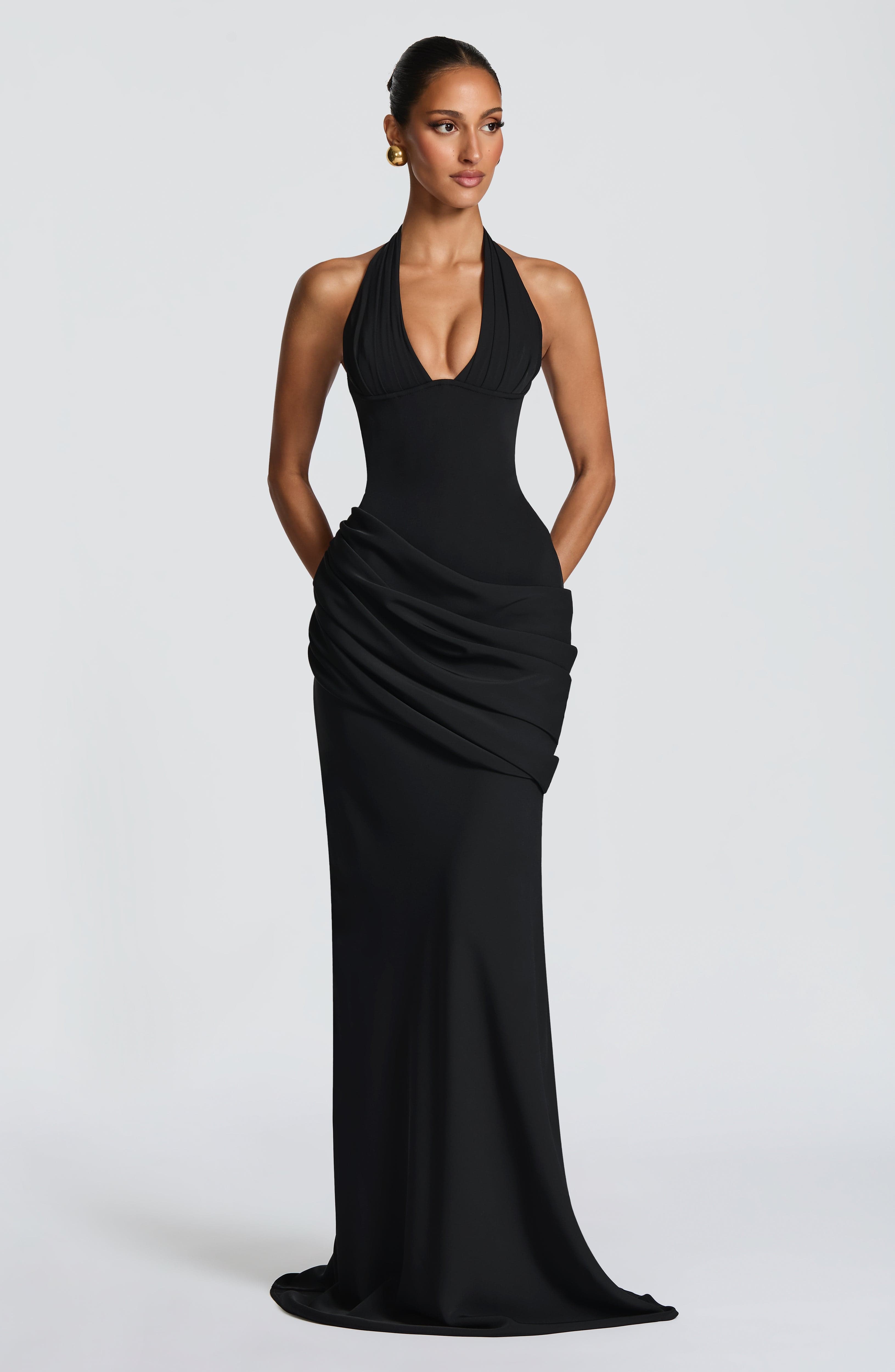 Siyah Nehemia Maxi Elbise