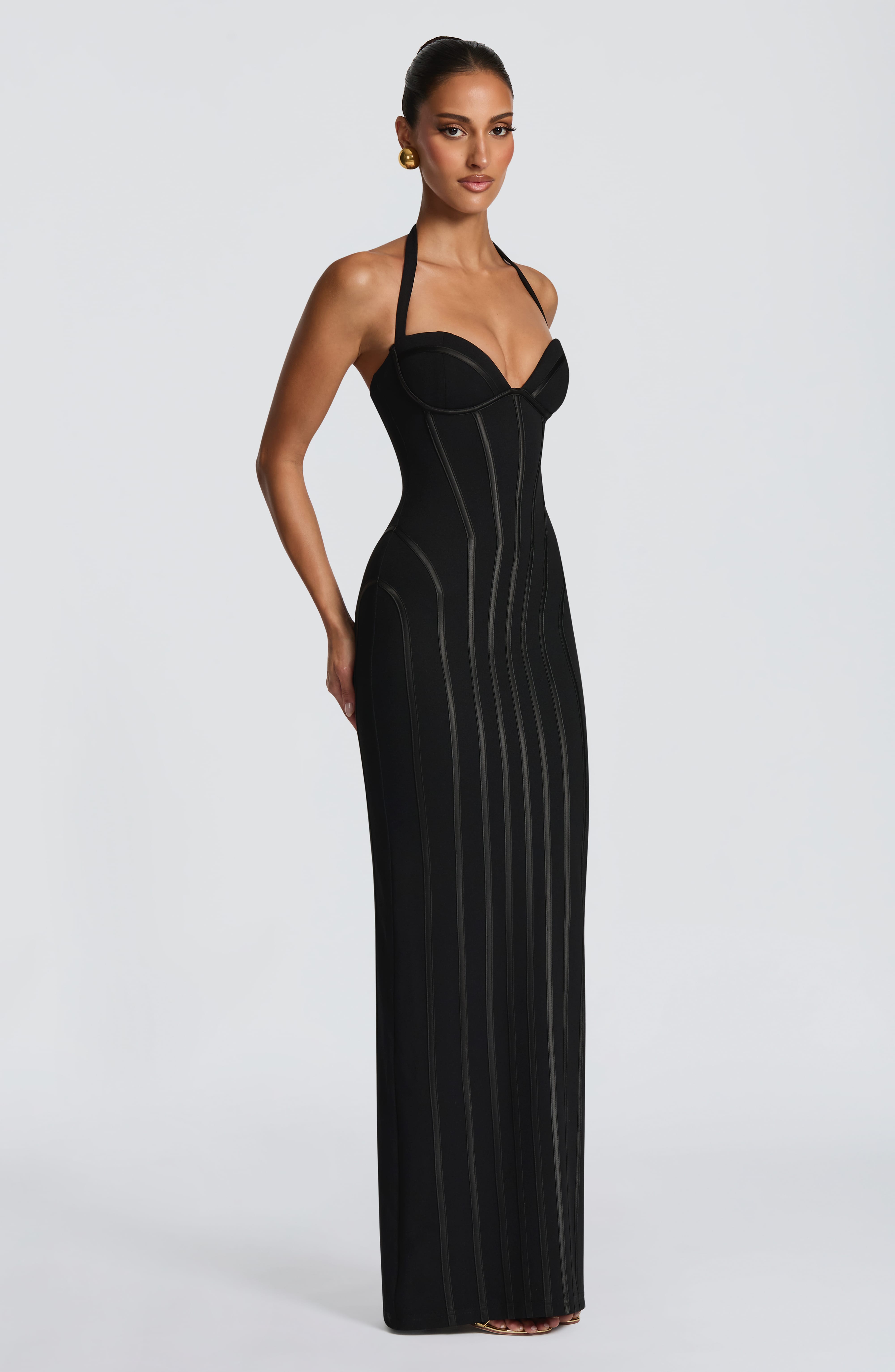 Siyah Nigella Maxi Elbise