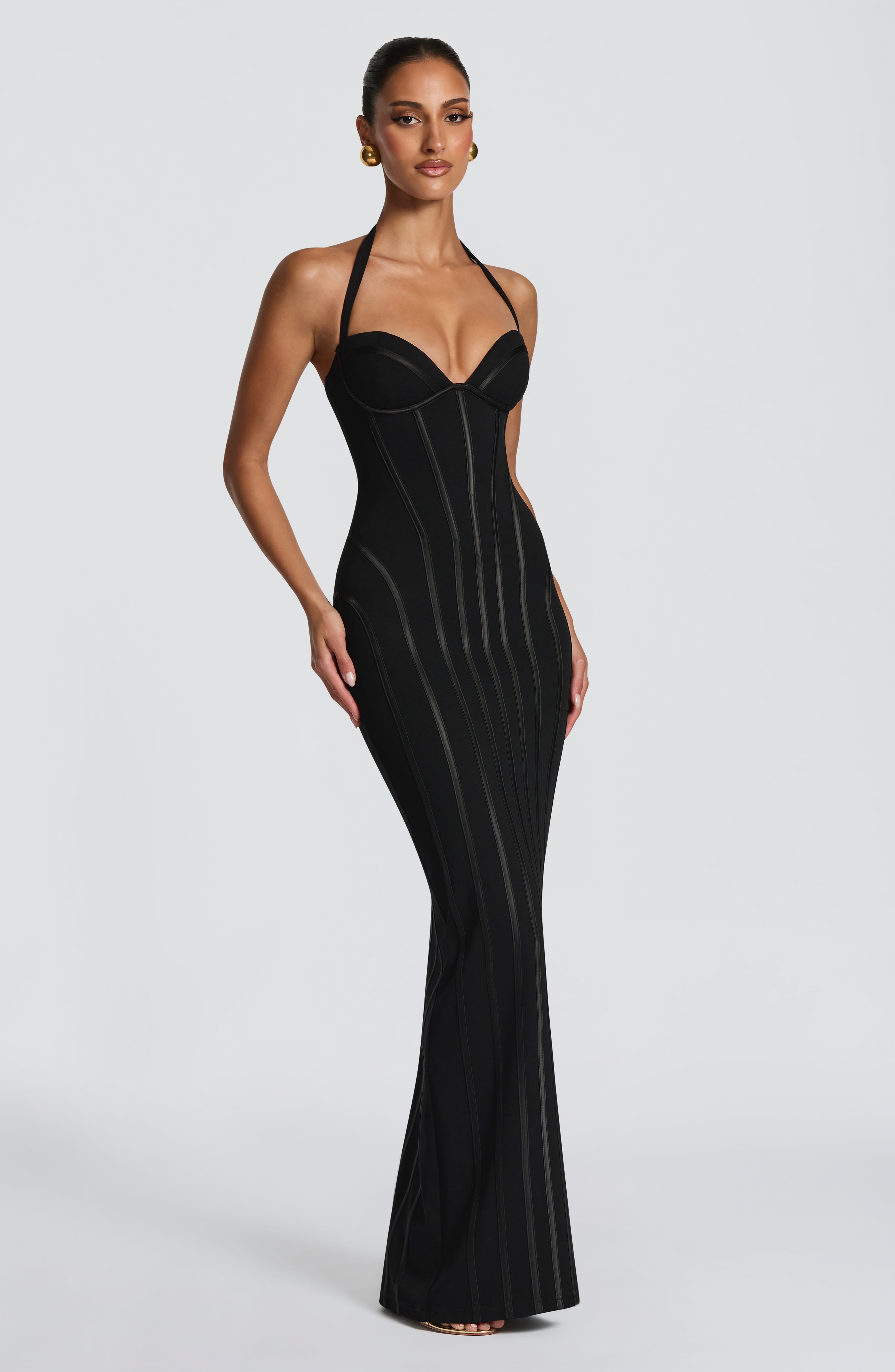Siyah Nigella Maxi Elbise