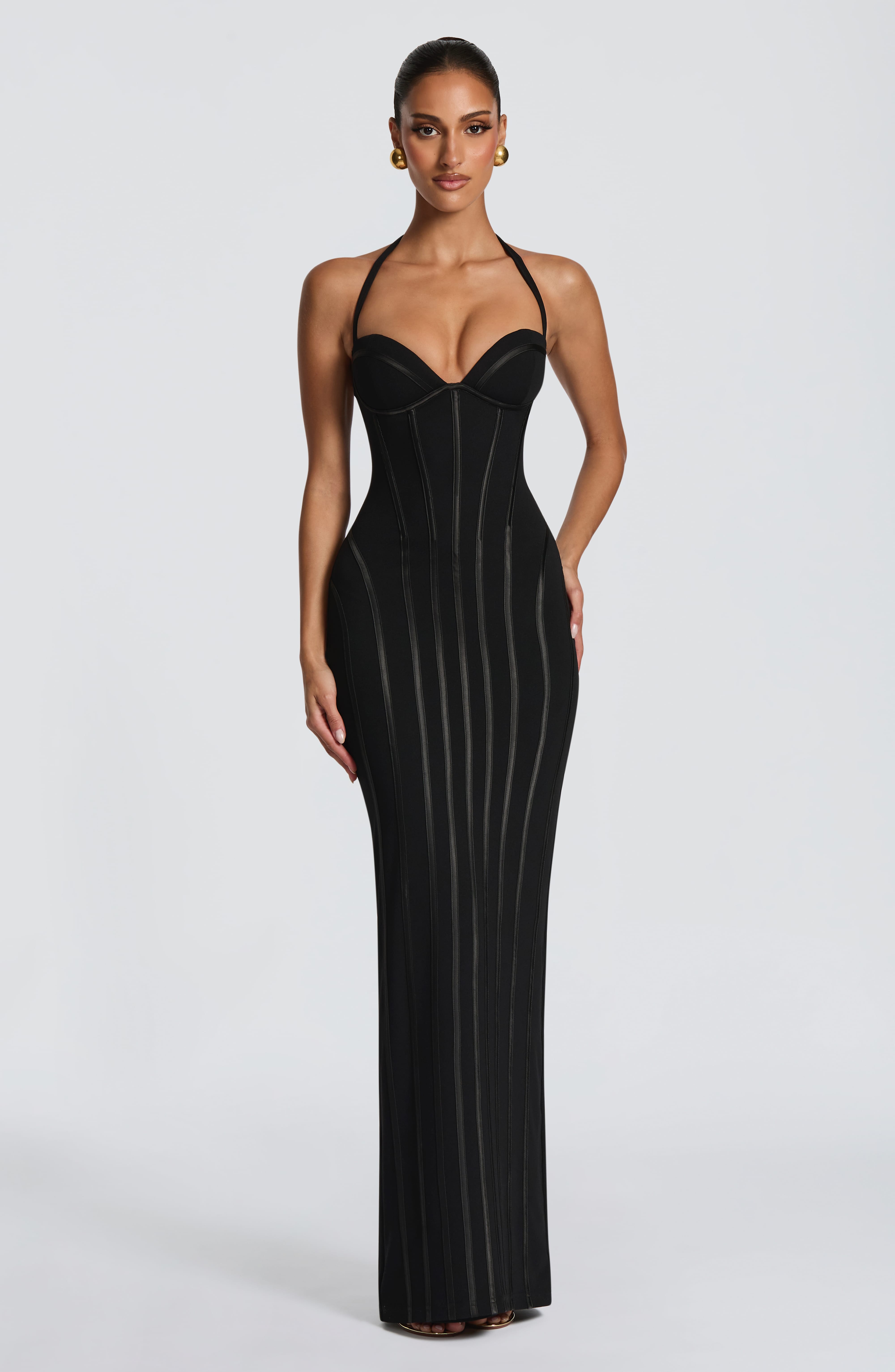 Siyah Nigella Maxi Elbise