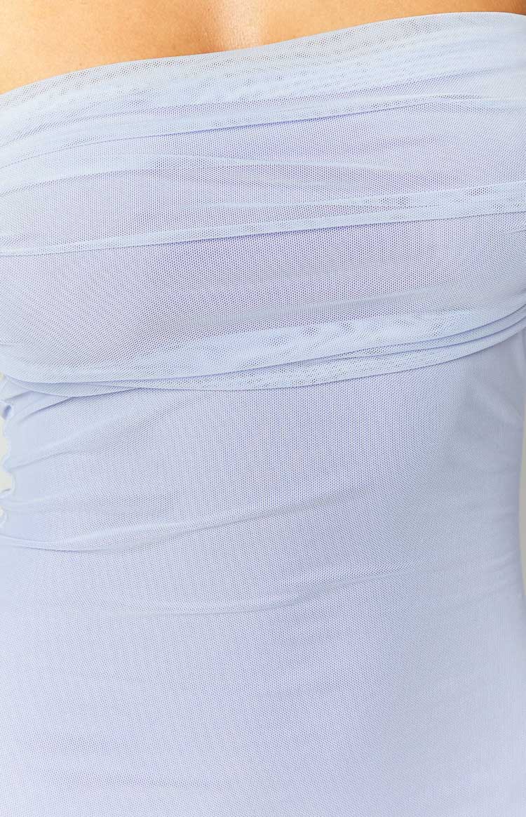 Odette Lavanta Renk Uzun Kollu Maxi Elbise