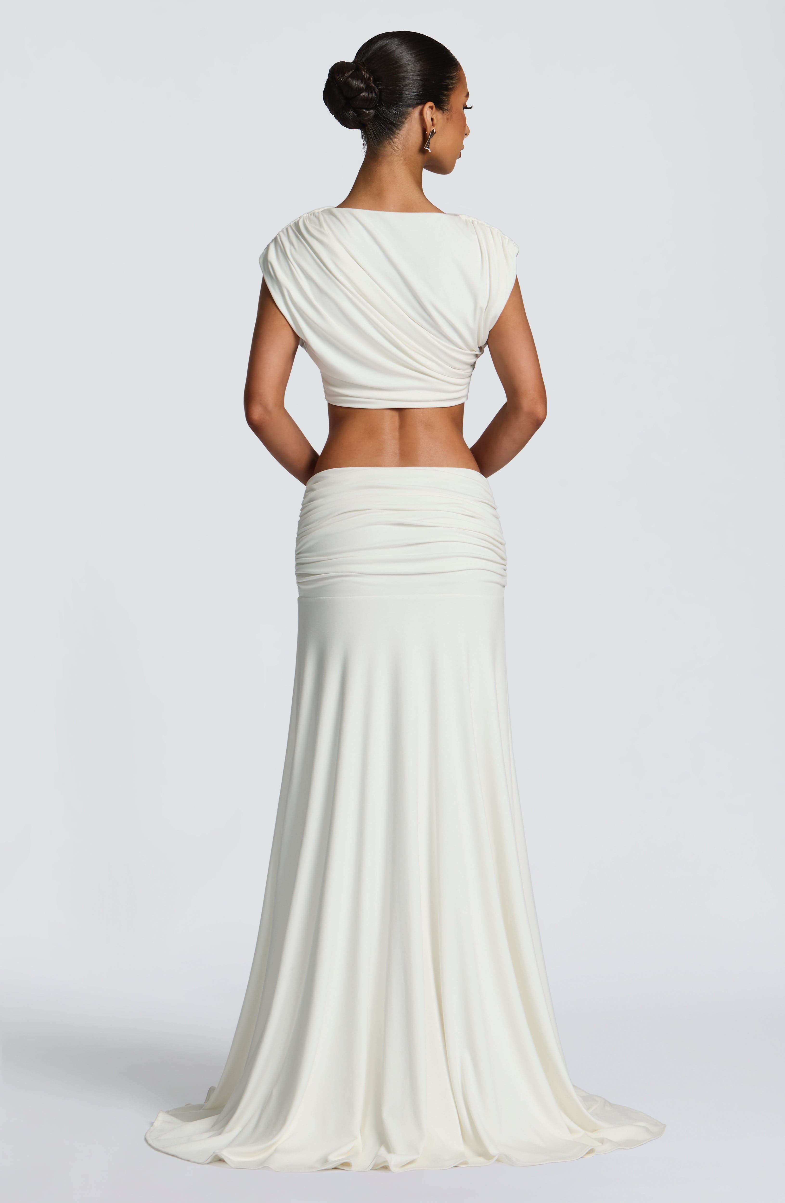 Paige Ekru Maxi Etek