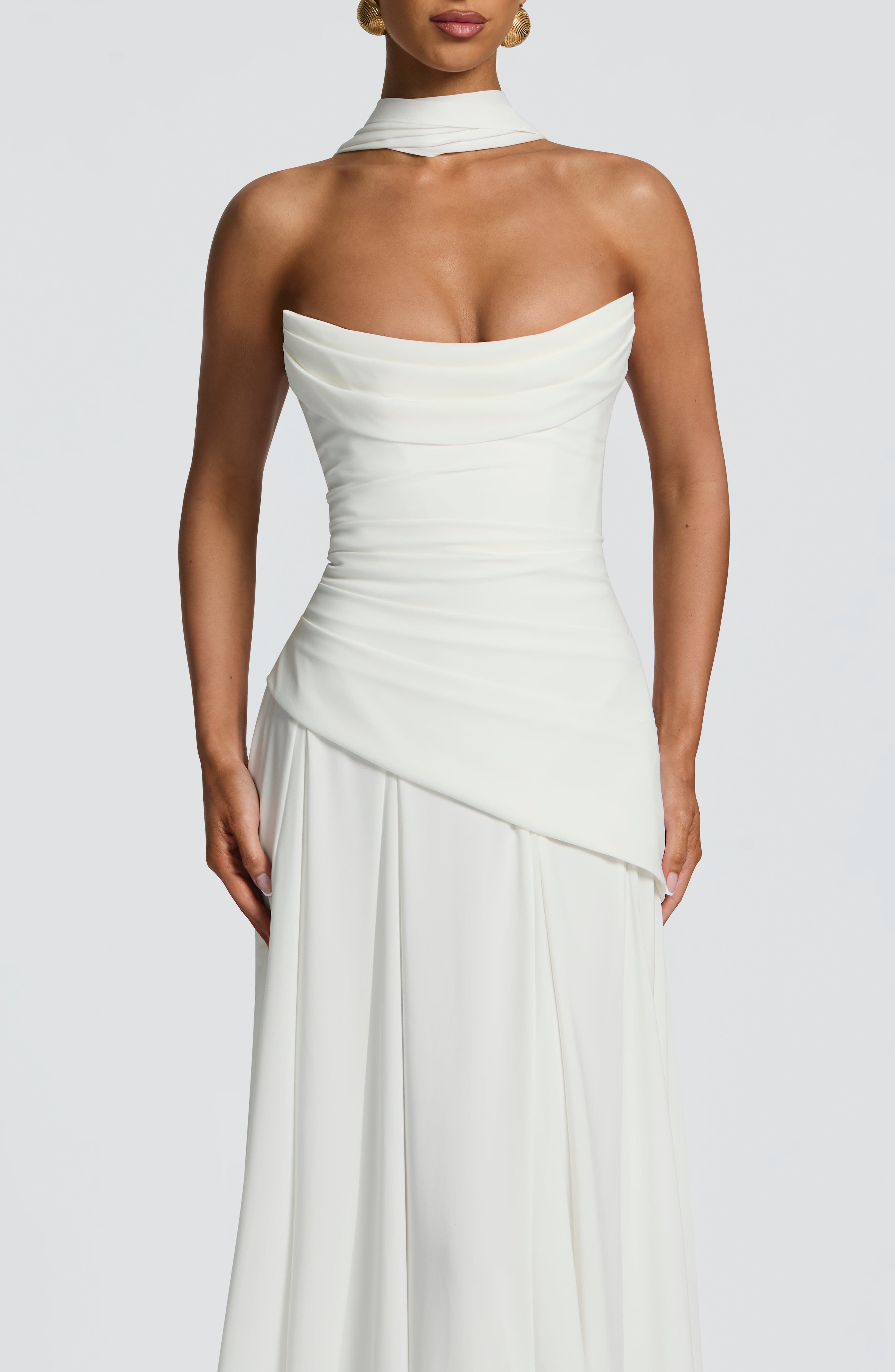 Patricia Maxi Krem Elbise