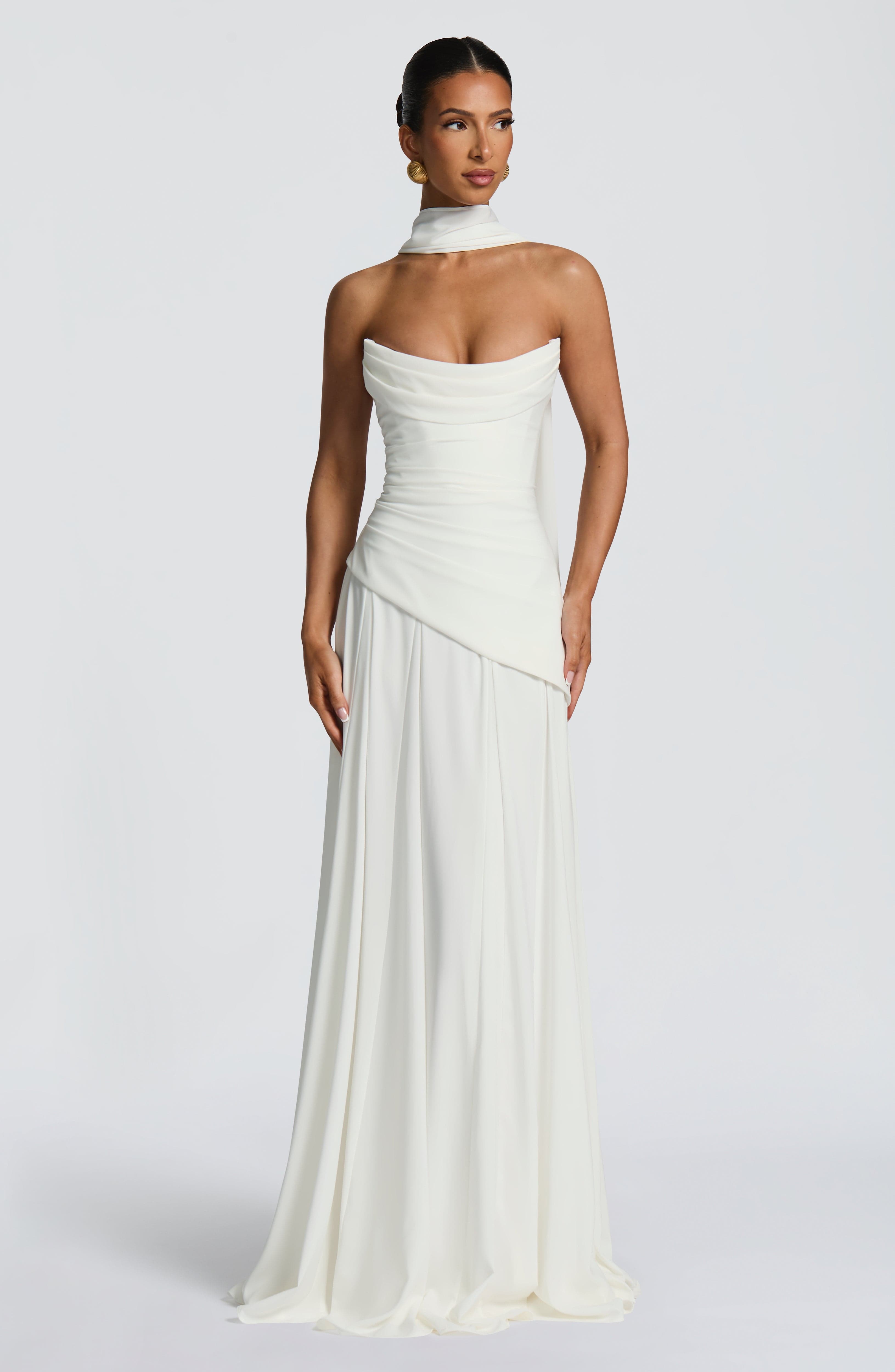 Patricia Maxi Krem Elbise