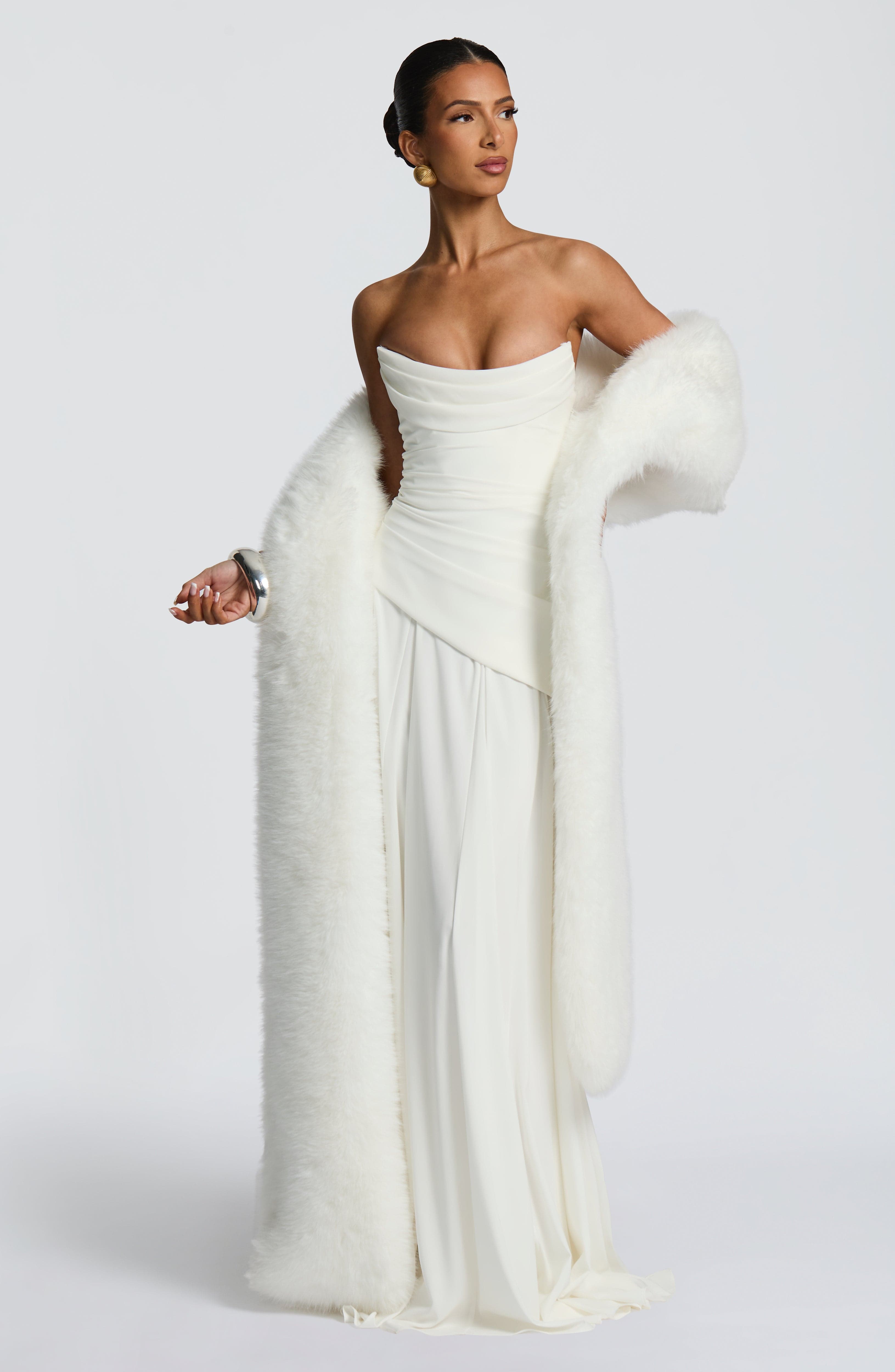 Patricia Maxi Krem Elbise