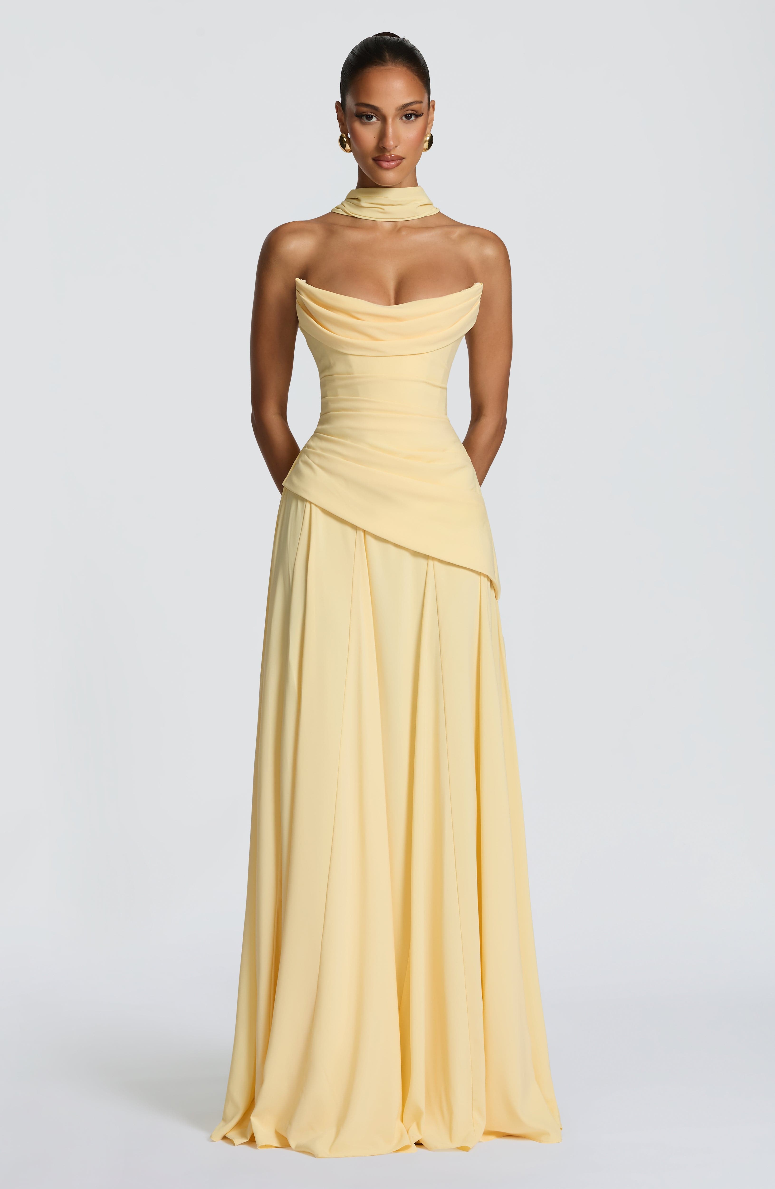 Patricia Maxi Elbise – Limon Sarısı