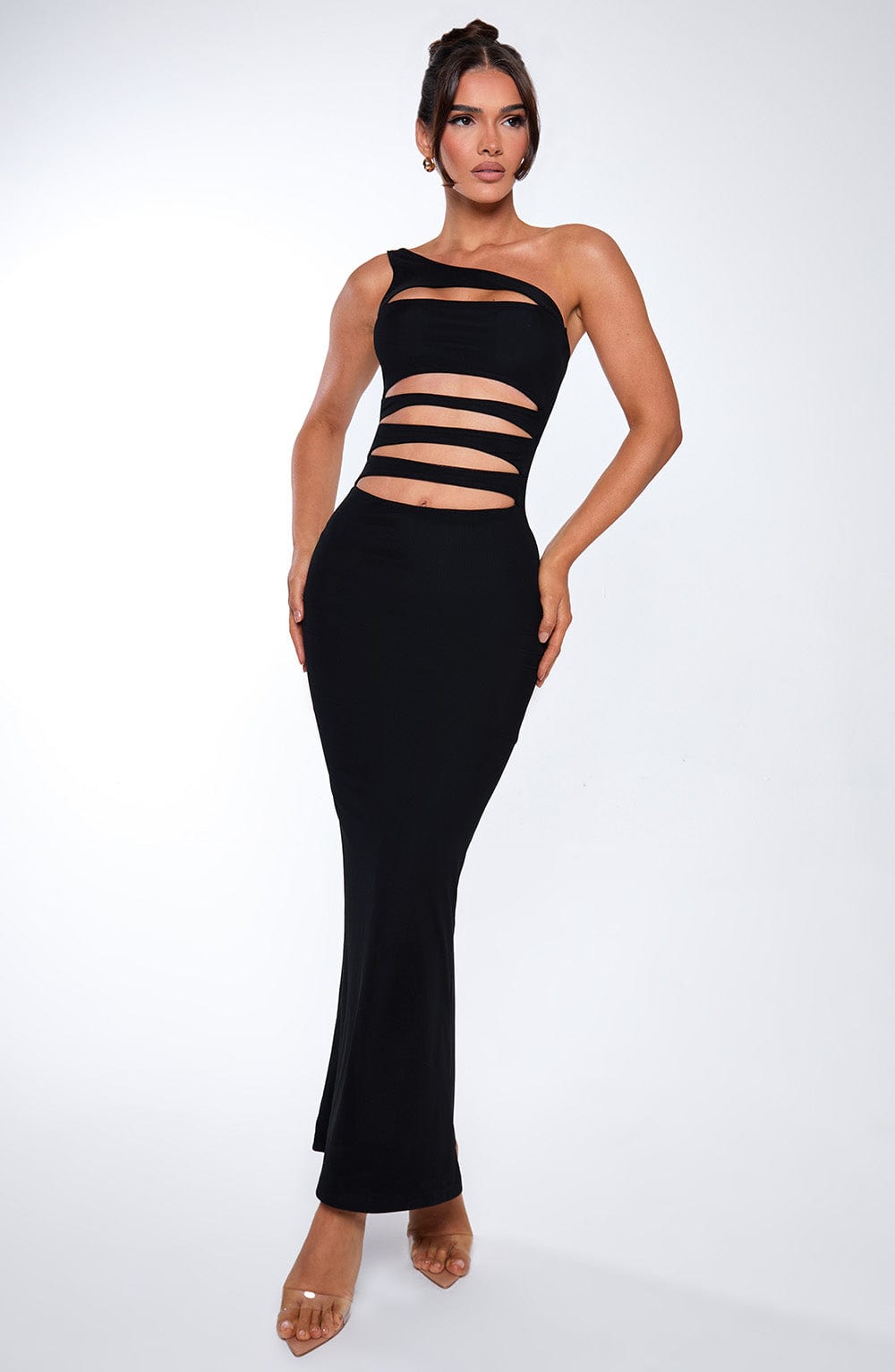 Phoenix Maxi Siyah Elbise