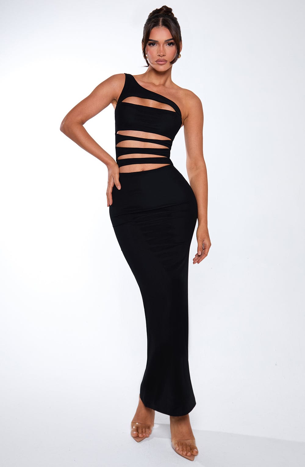 Phoenix Maxi Siyah Elbise