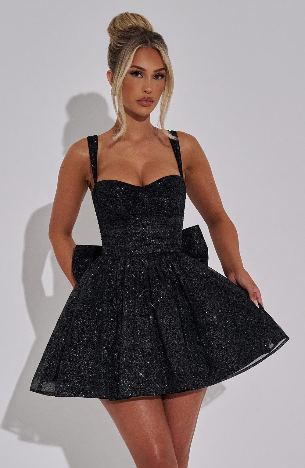 Polly Mini Siyah Elbise