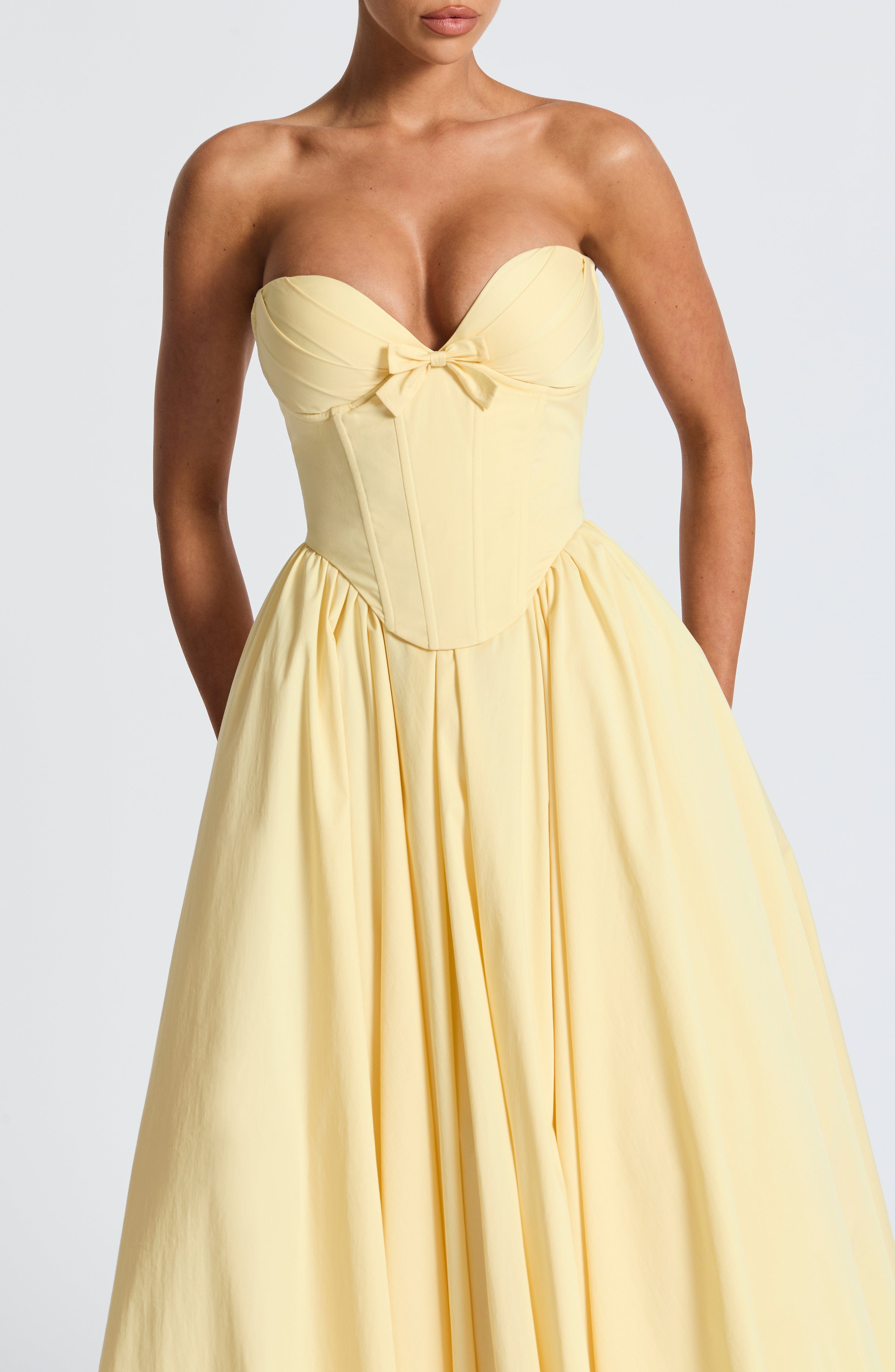 Yazlık Limon Midi Elbise