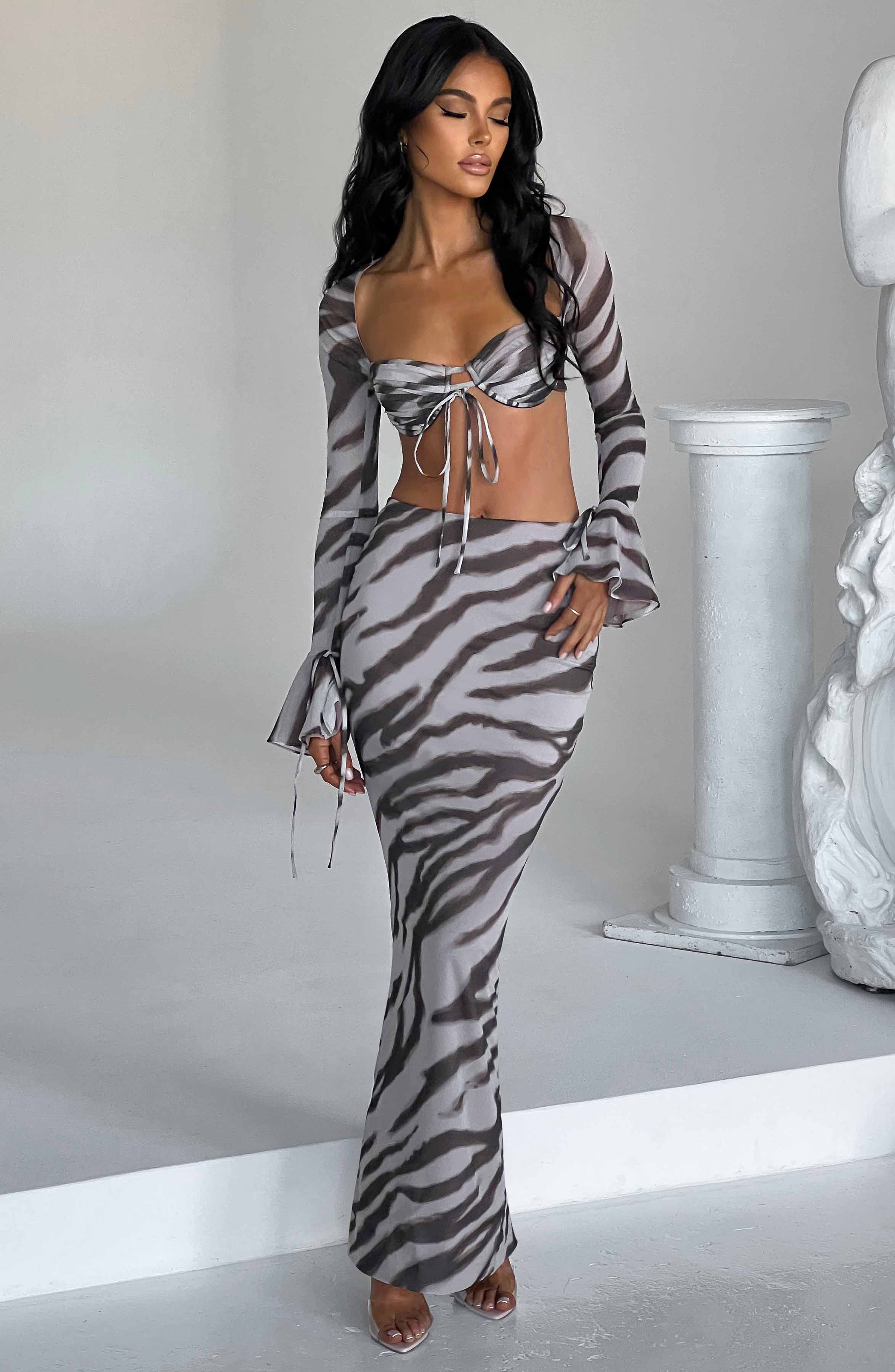 Priscilla Zebra Desenli Üst