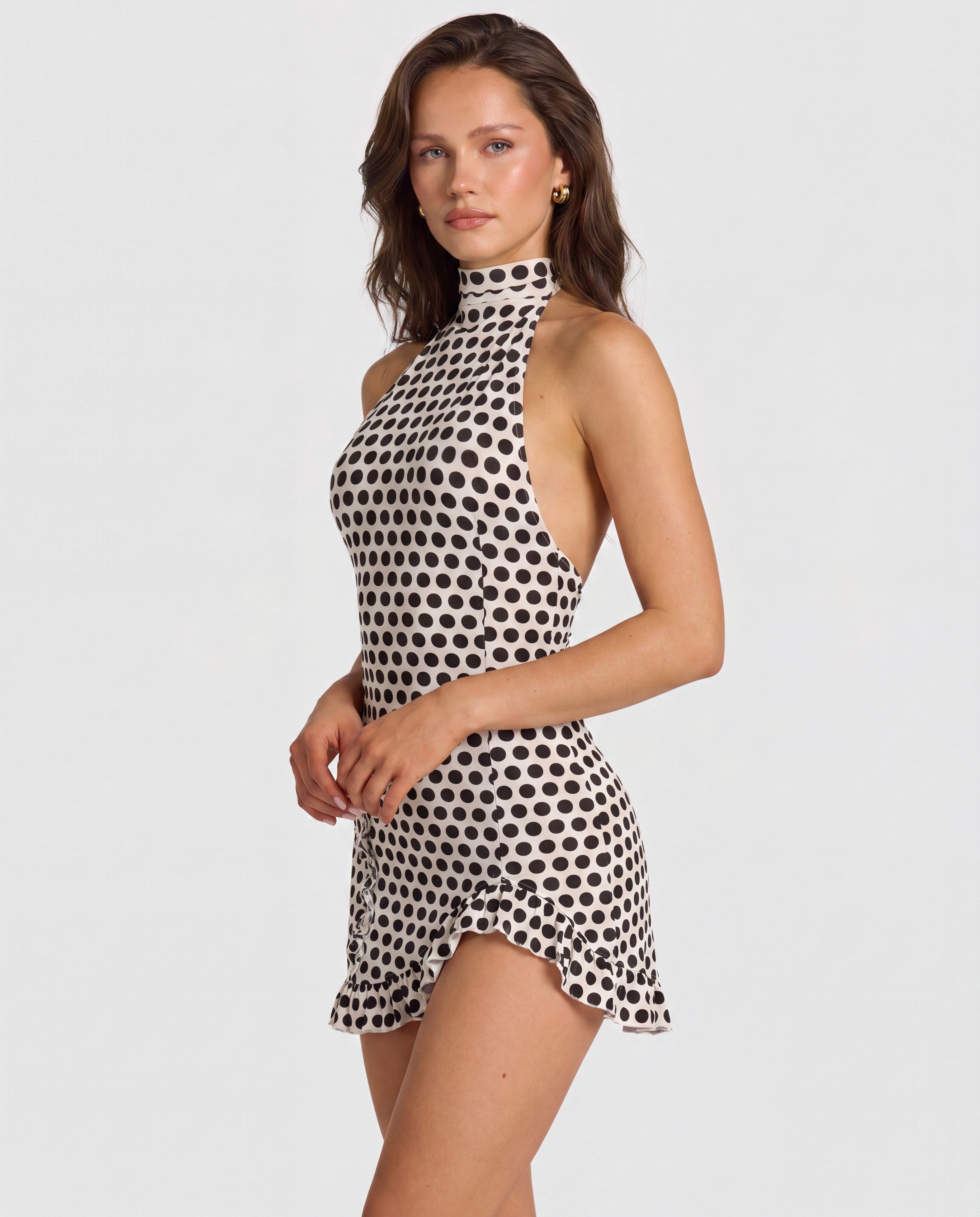 Monroe Polka Mini Dress
