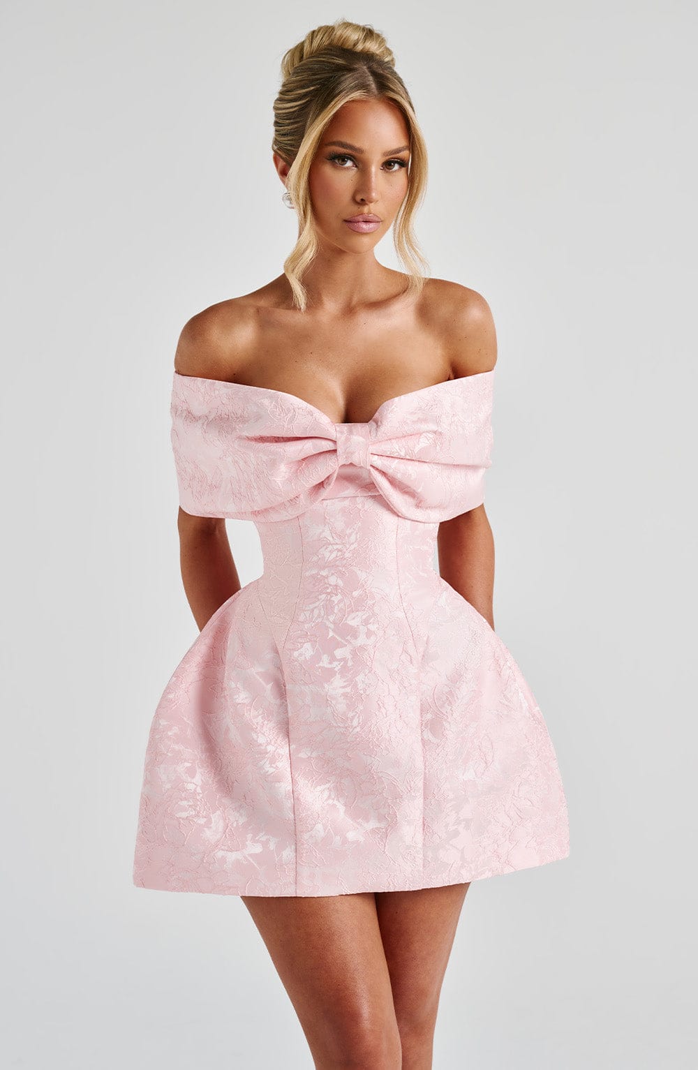 Raquel Mini Pembe Elbise