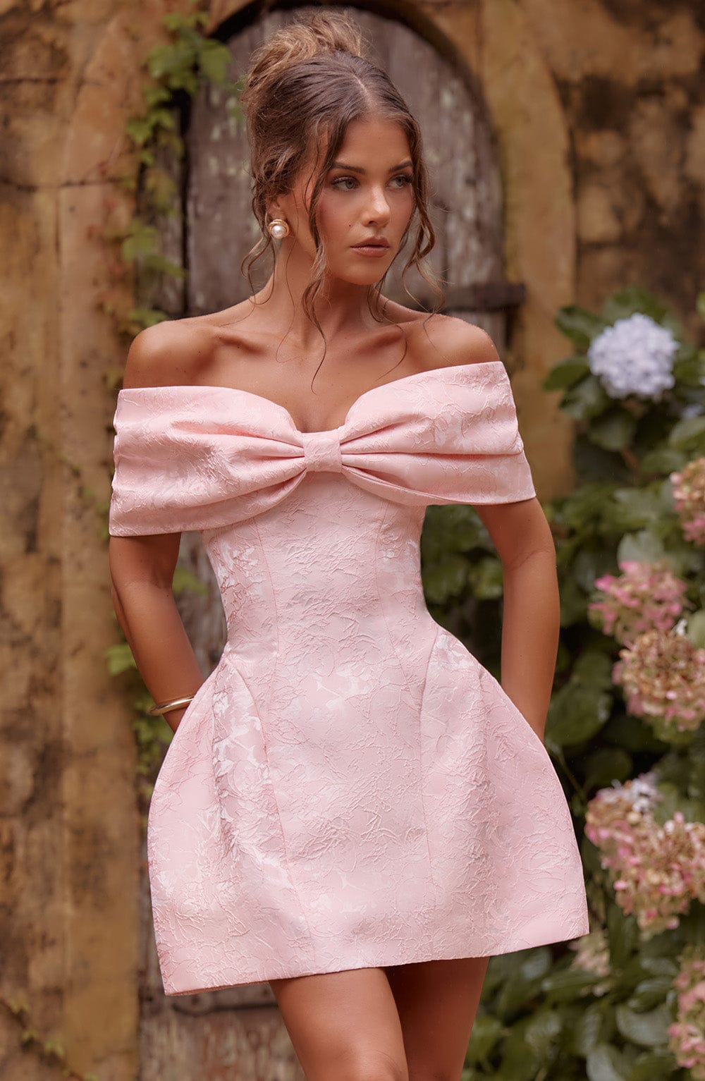 Raquel Mini Pembe Elbise