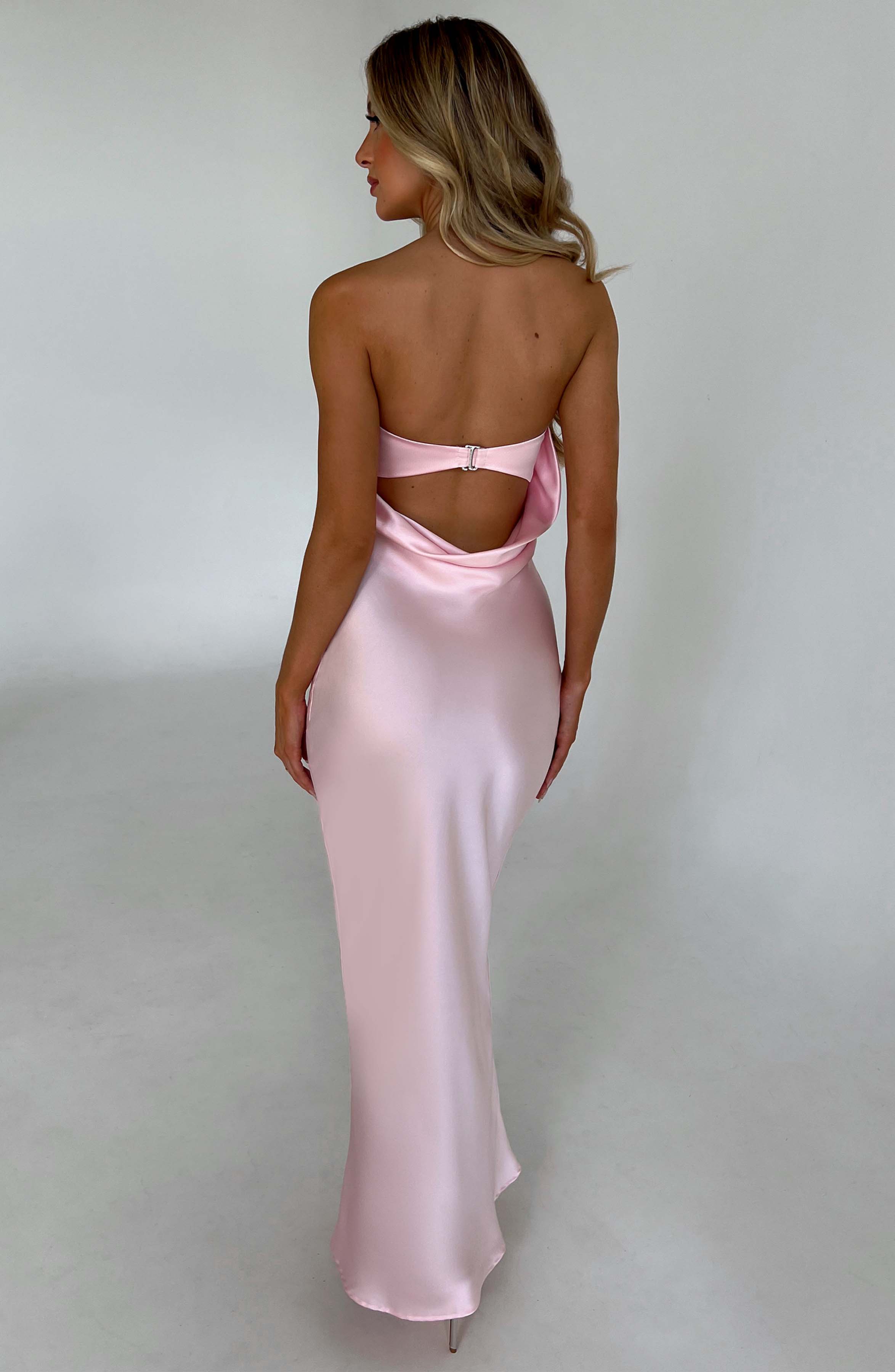 Rheanna Pembe Maxi Elbise