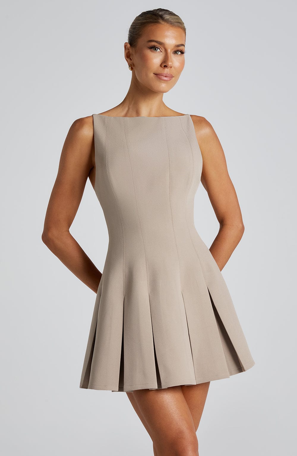 Rory Mini Kahverengi Elbise