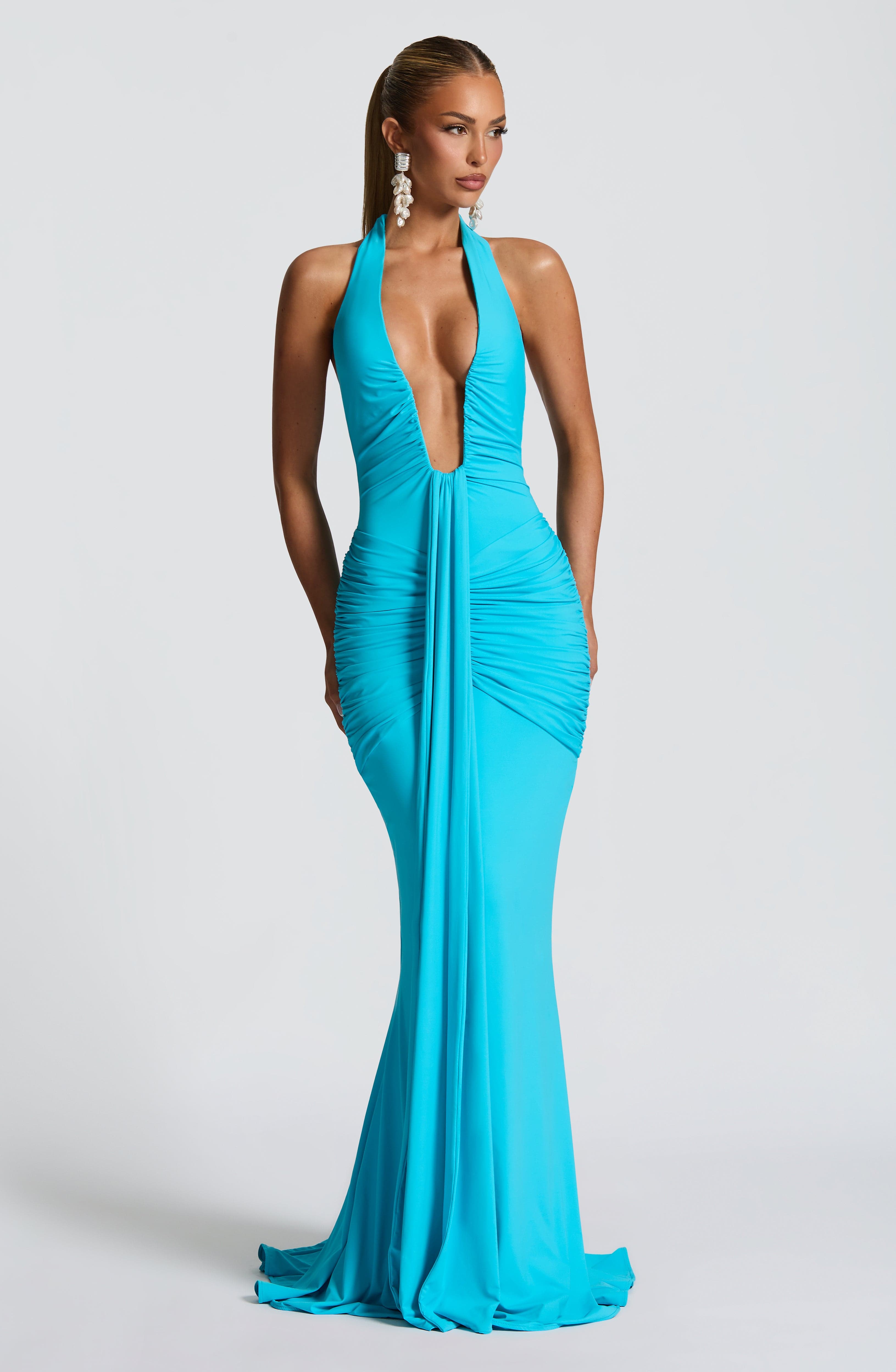 Rosetta Aqua Maxi Elbise