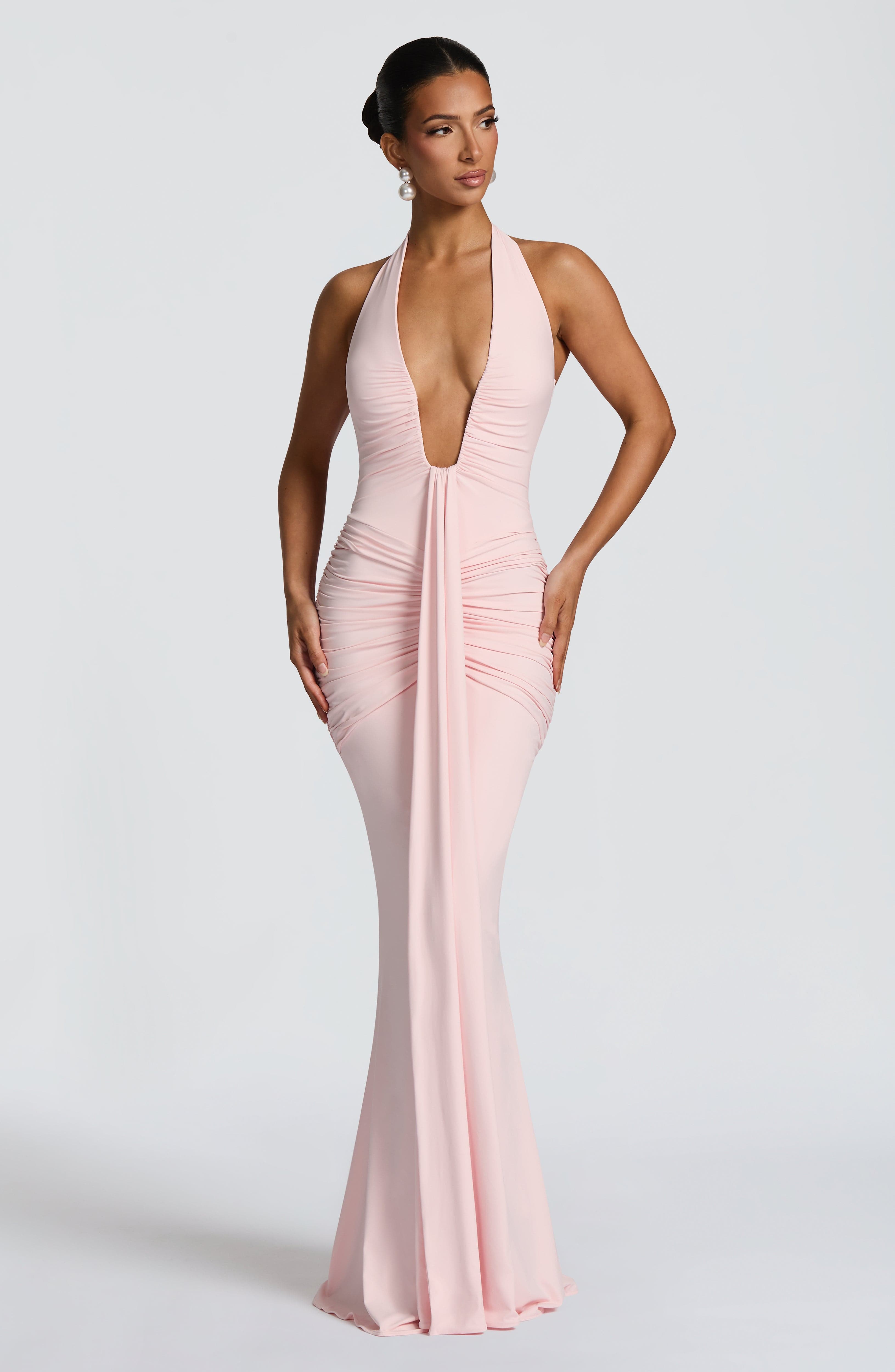 Rosetta Pembe Maxi Elbise
