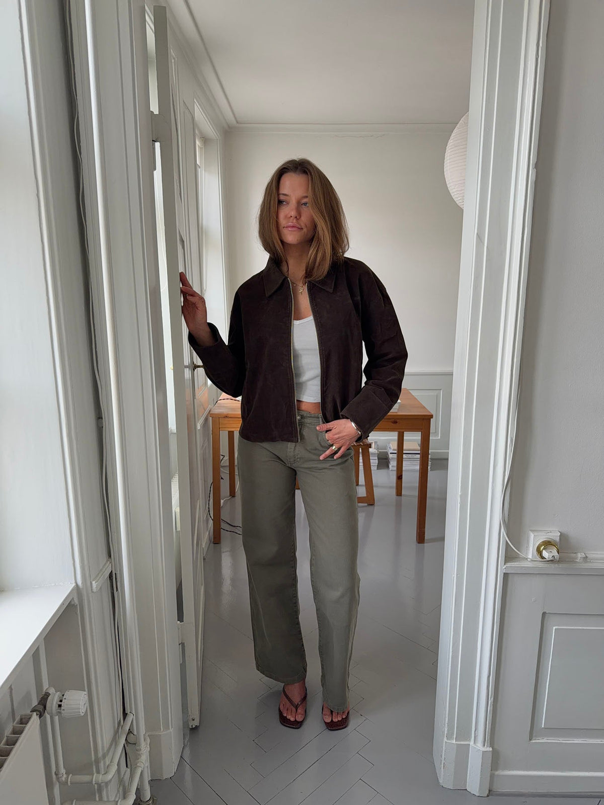 Dalila Kahverengi Süet Ceket