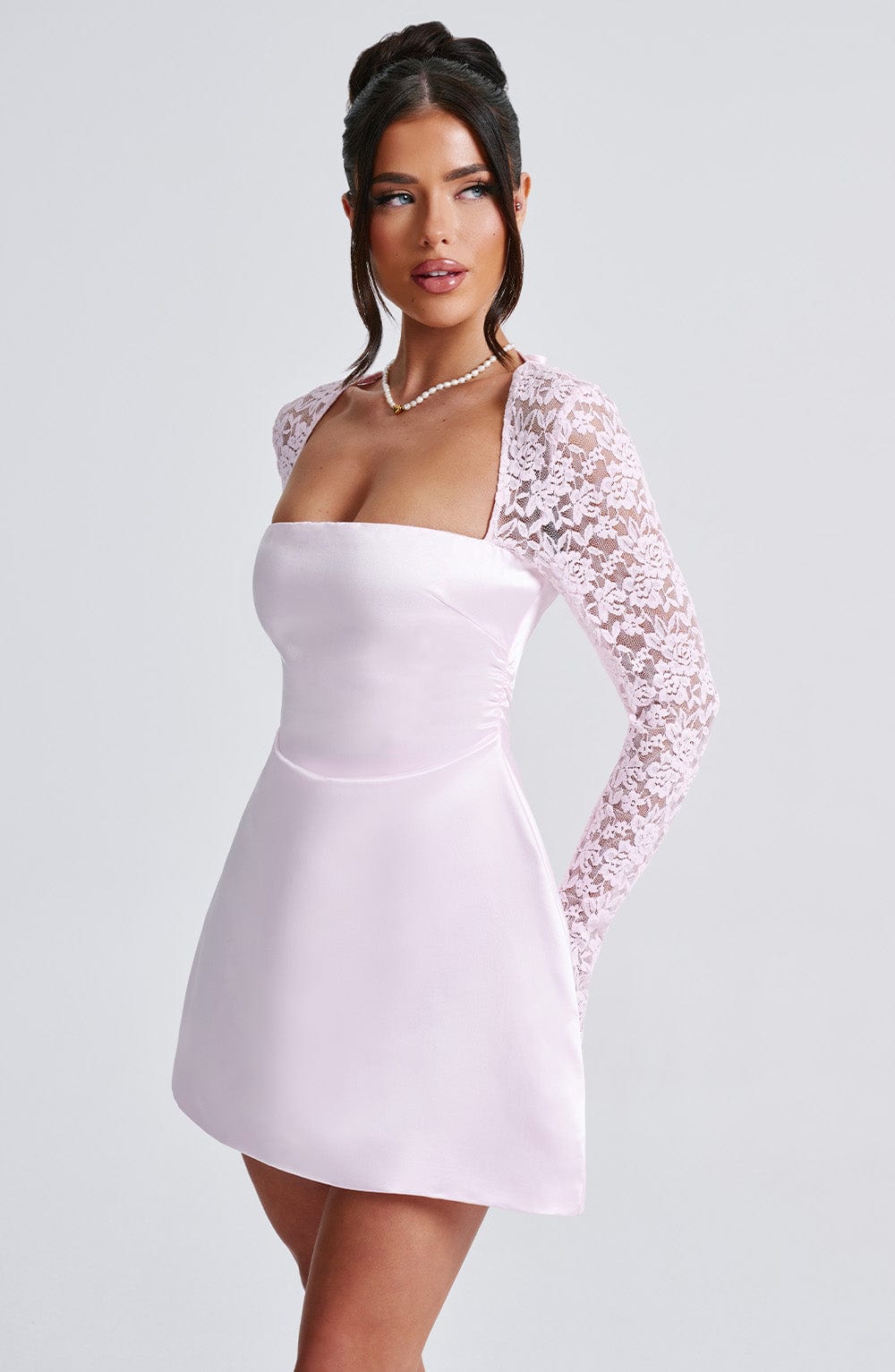 Sadie Mini Pembe Elbise