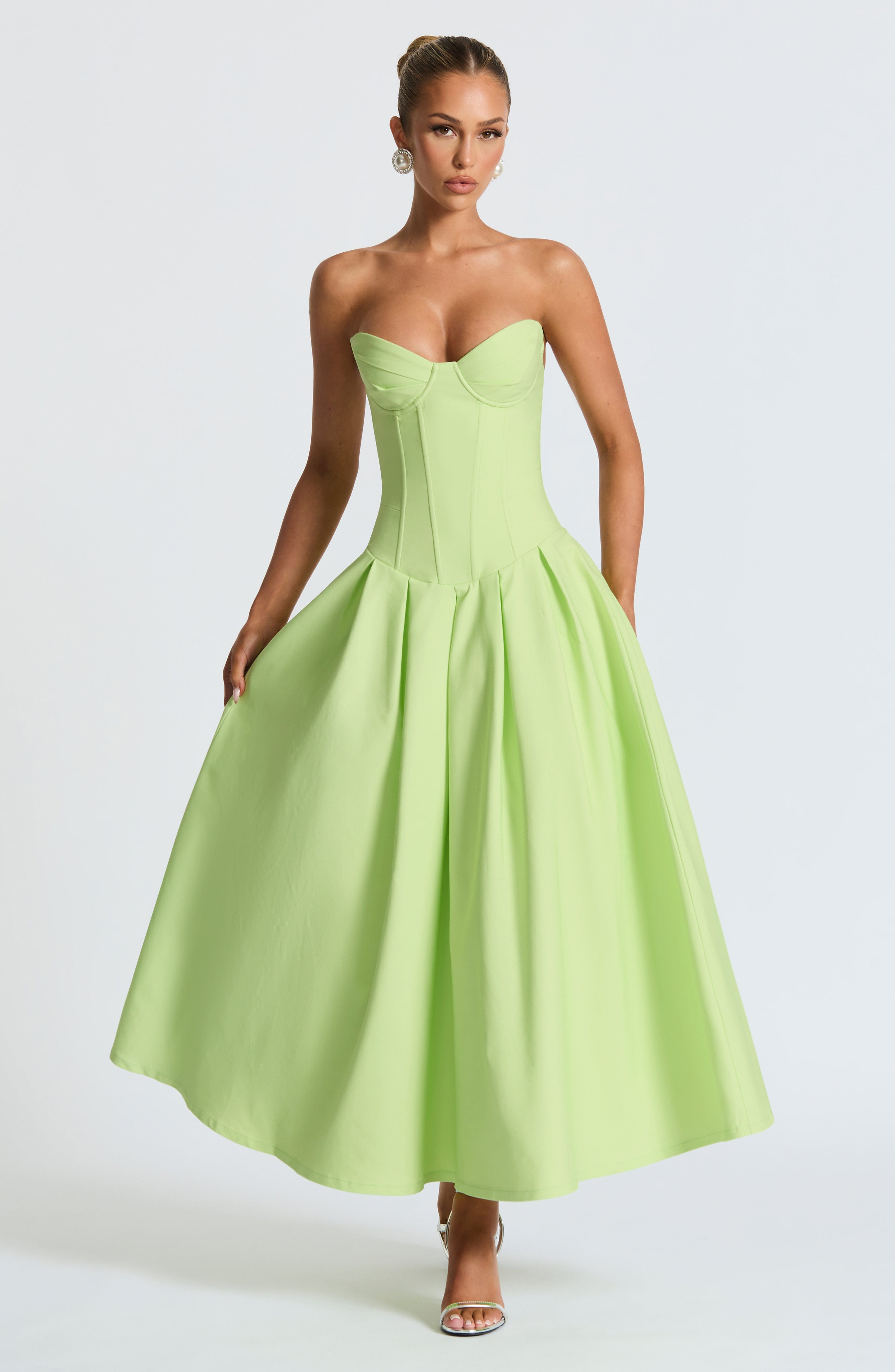 Yazlık Limon Midi Elbise