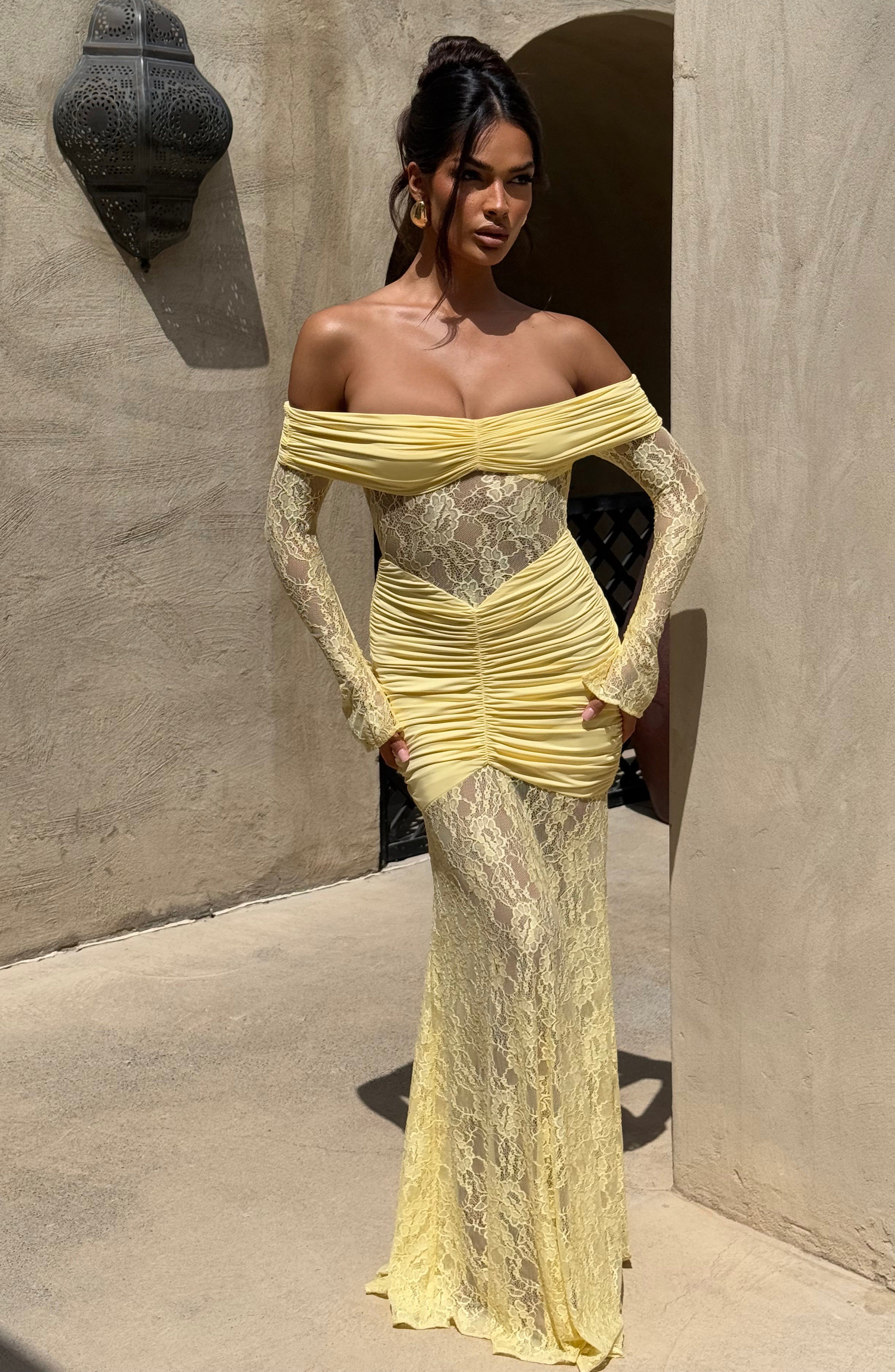 Sauline Limon Maxi Elbise