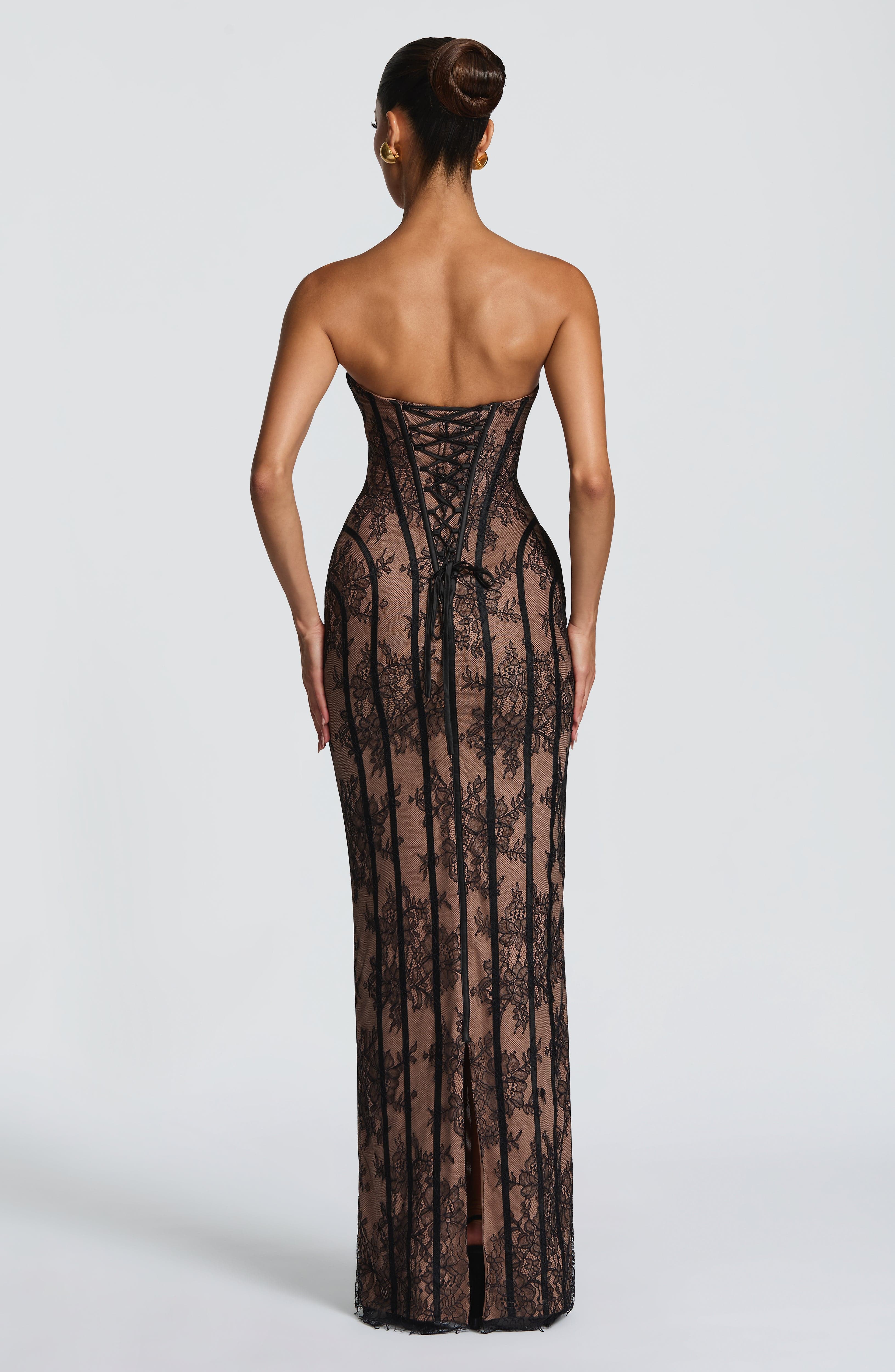 Siyah Sian Maxi Elbise