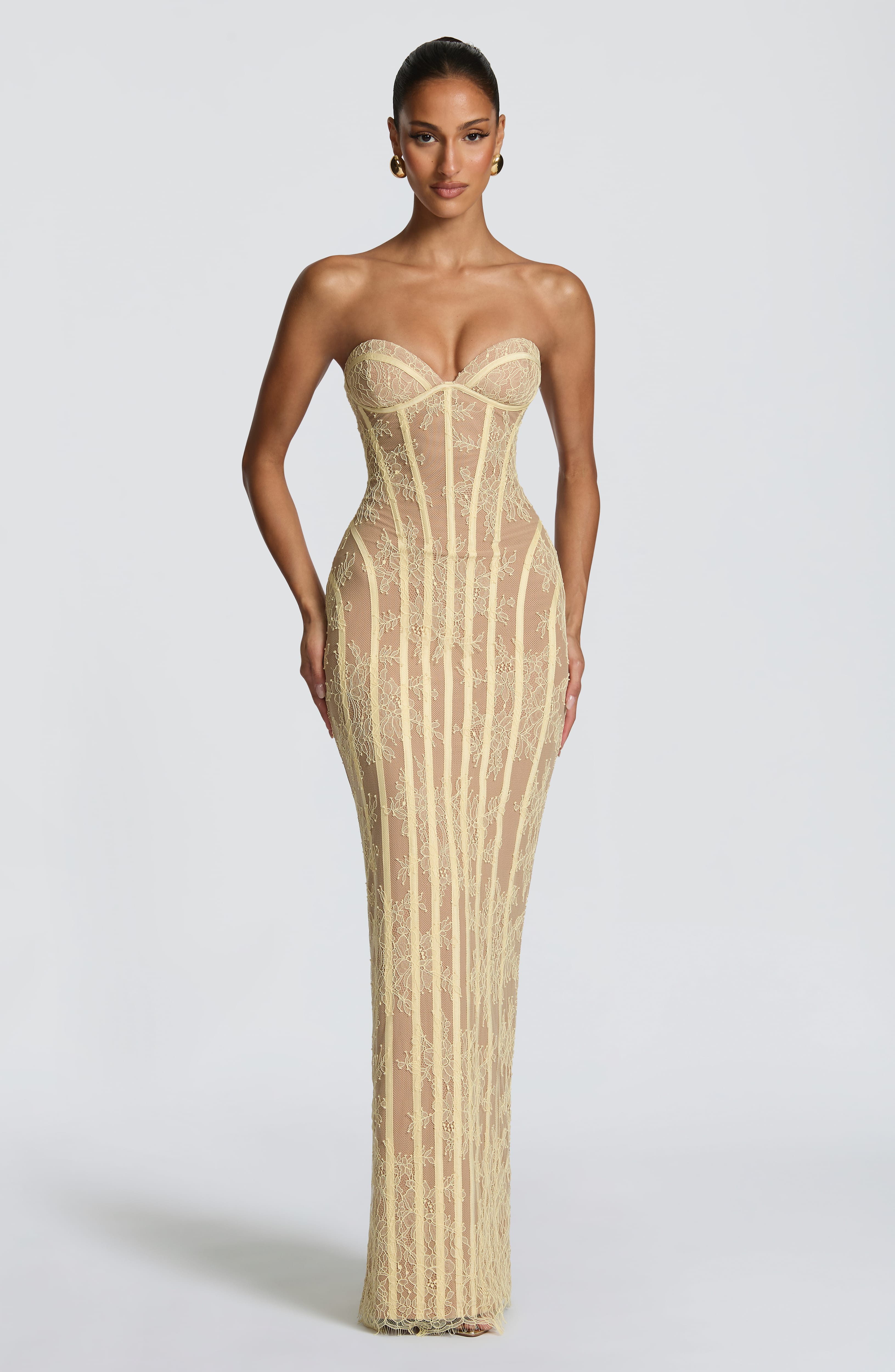 Sian Limon Maxi Elbise