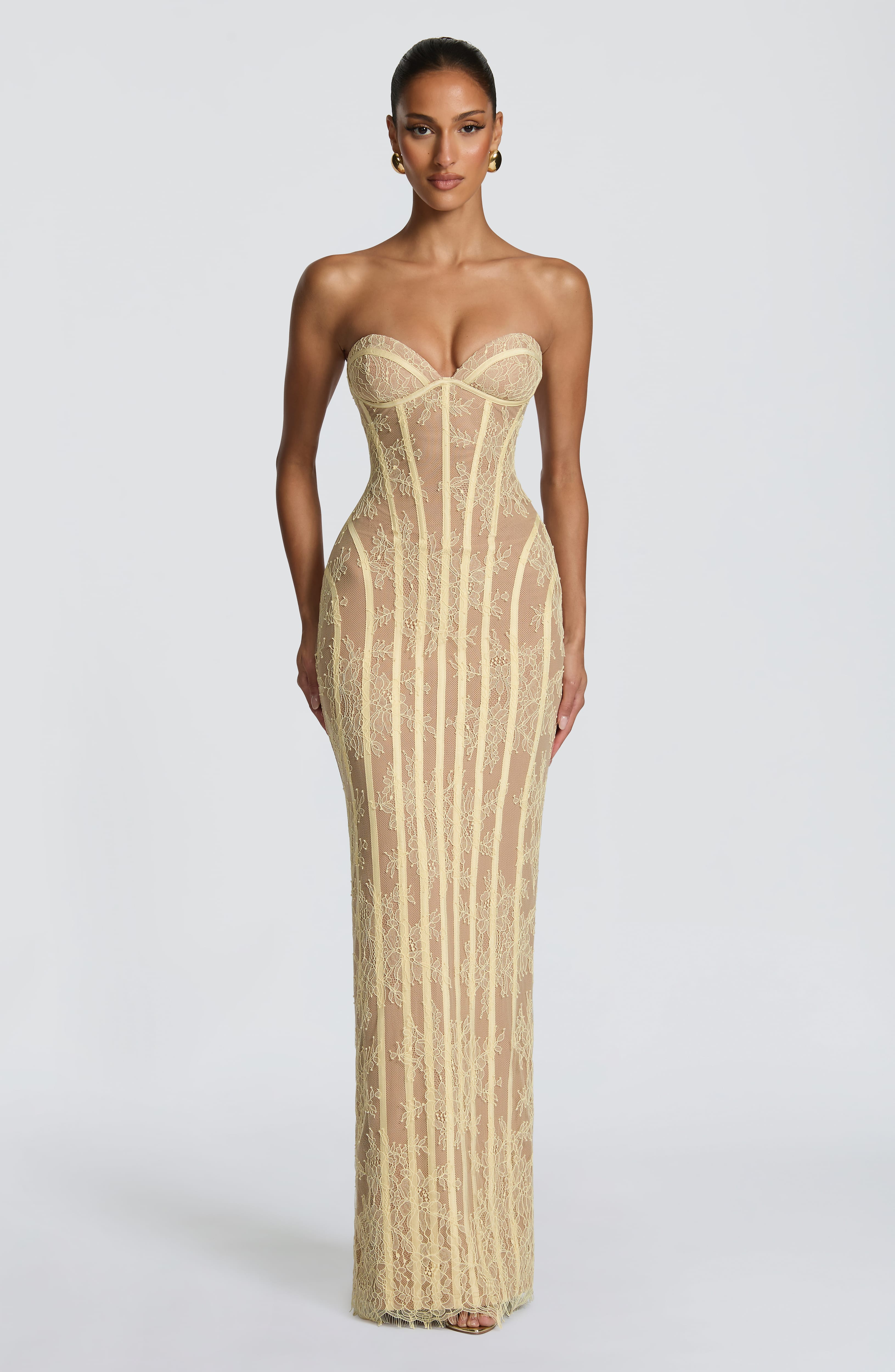 Sian Limon Maxi Elbise