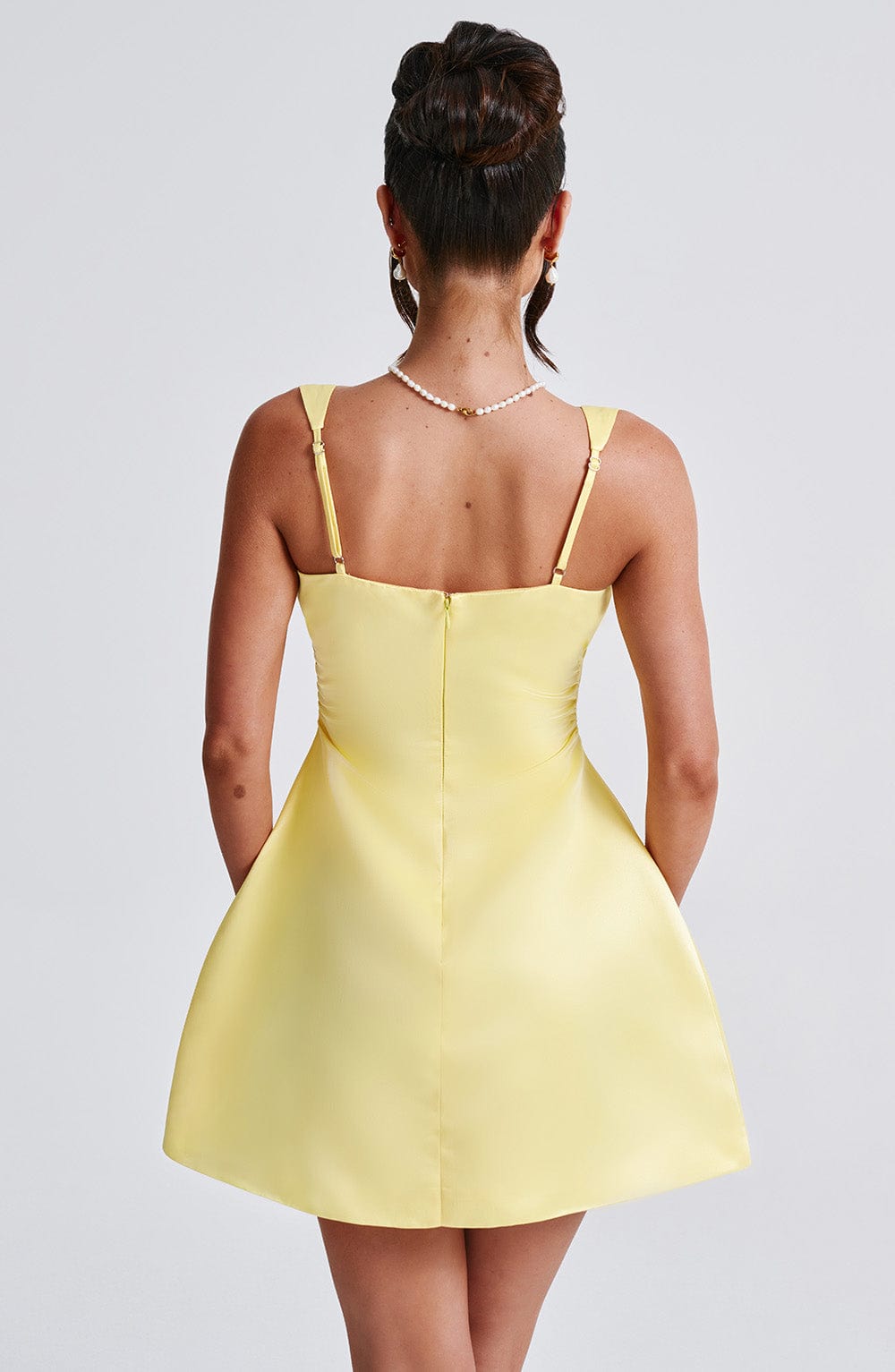 Sofie Mini Limon Sarısı Elbise